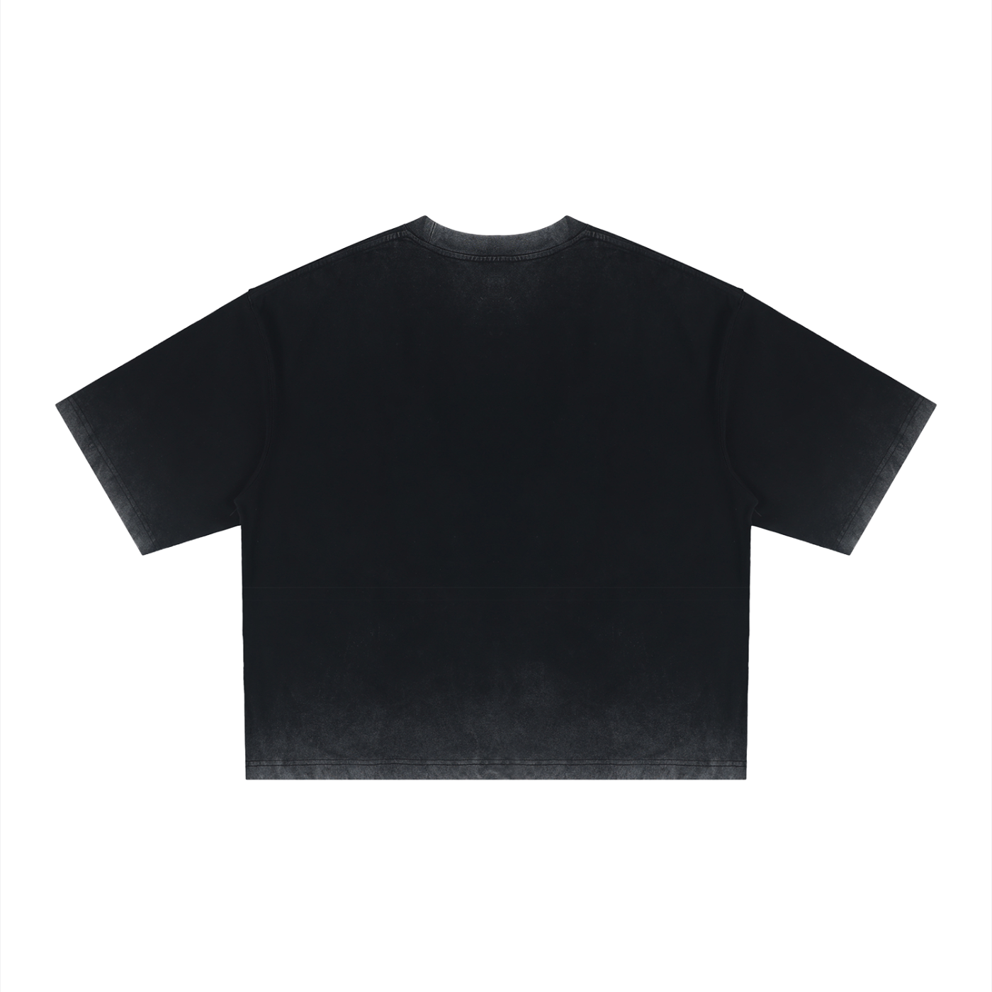 Unisex Reverse Dyed Boxy T-Shirt – Oversized Vintage Washed Streetwear Tee