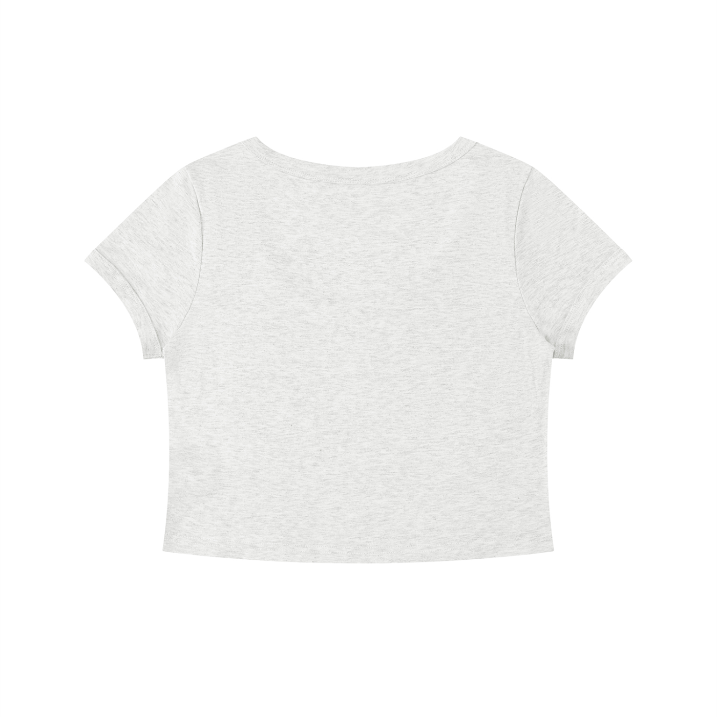 Women's Solid Color Slim Crop T-Shirt – Fitted Everyday Essential Crop Top