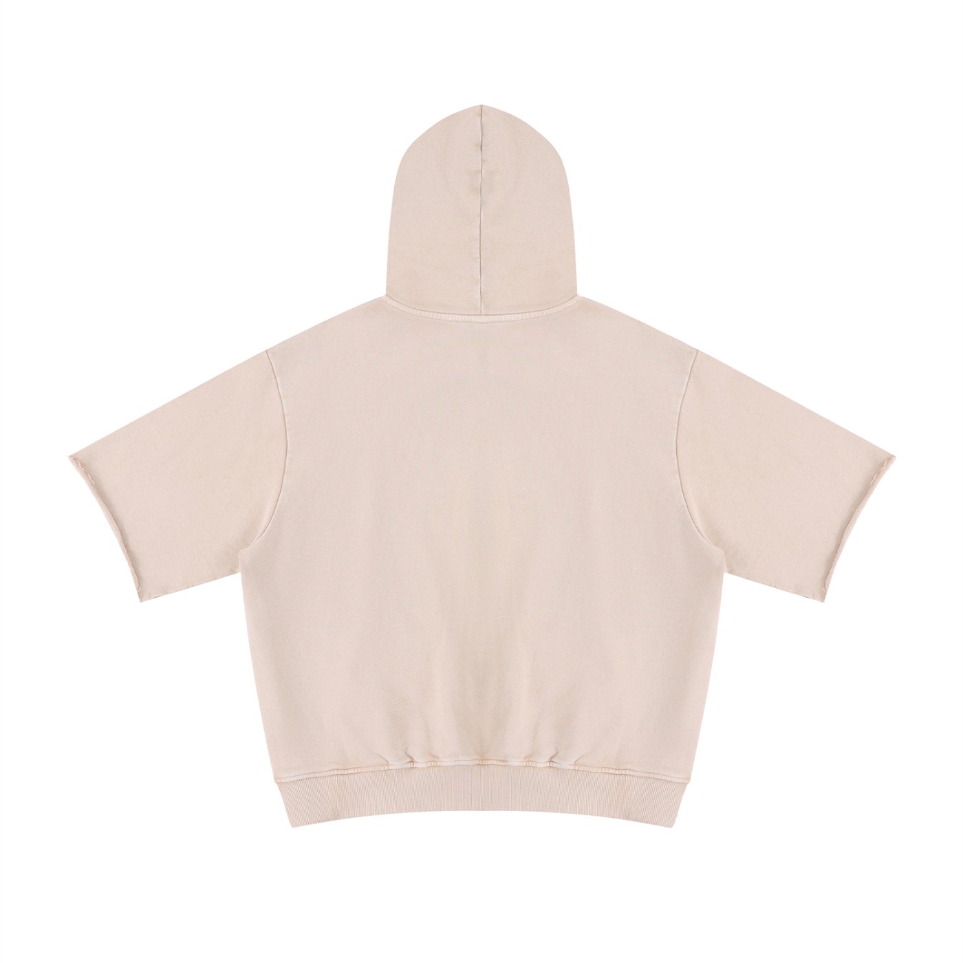 Unisex Mineral Wash Short Sleeve Hoodie – Oversized Vintage Streetwear Hooded Tee