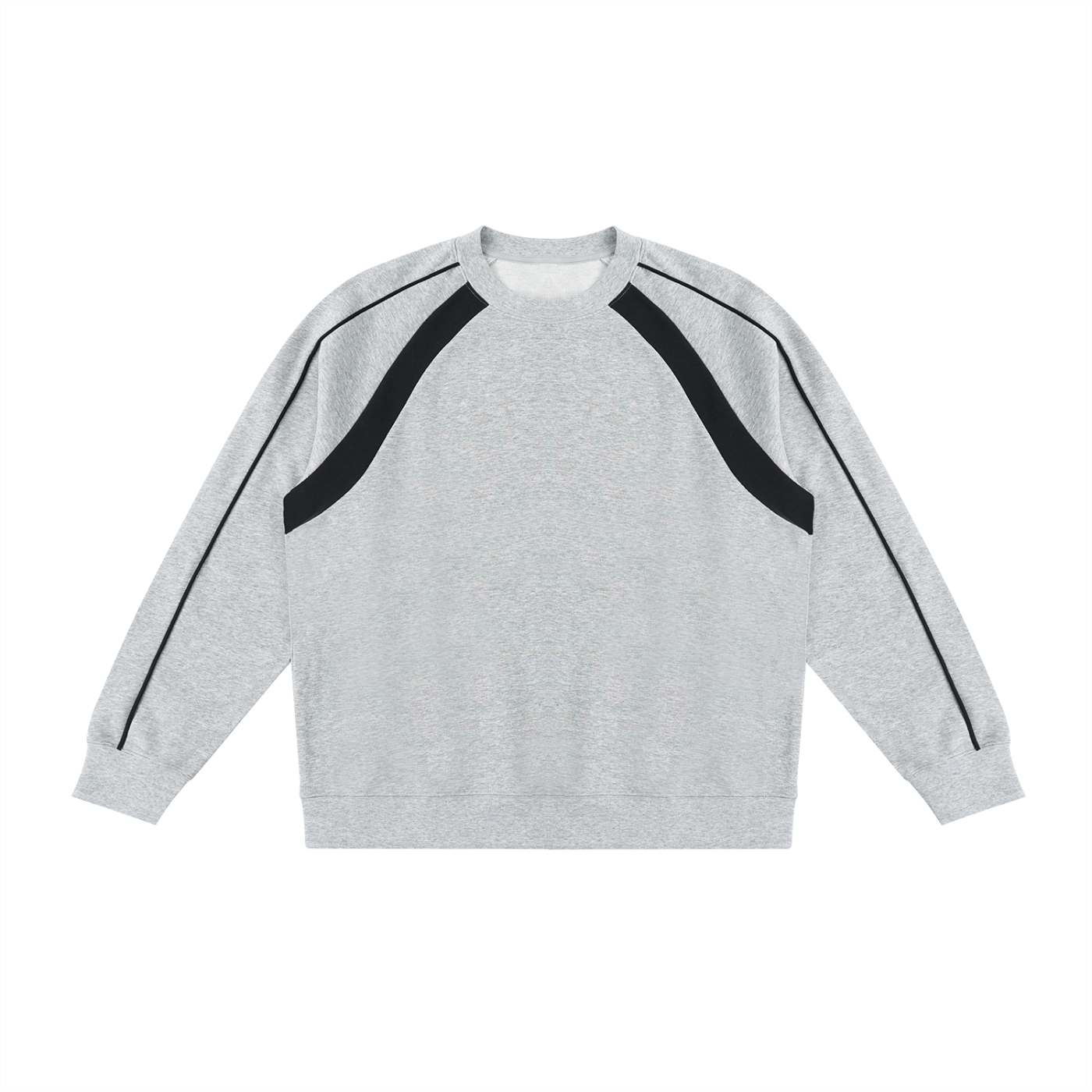 Unisex Color Block Crewneck Sweatshirt – Oversized Premium Streetwear Pullover