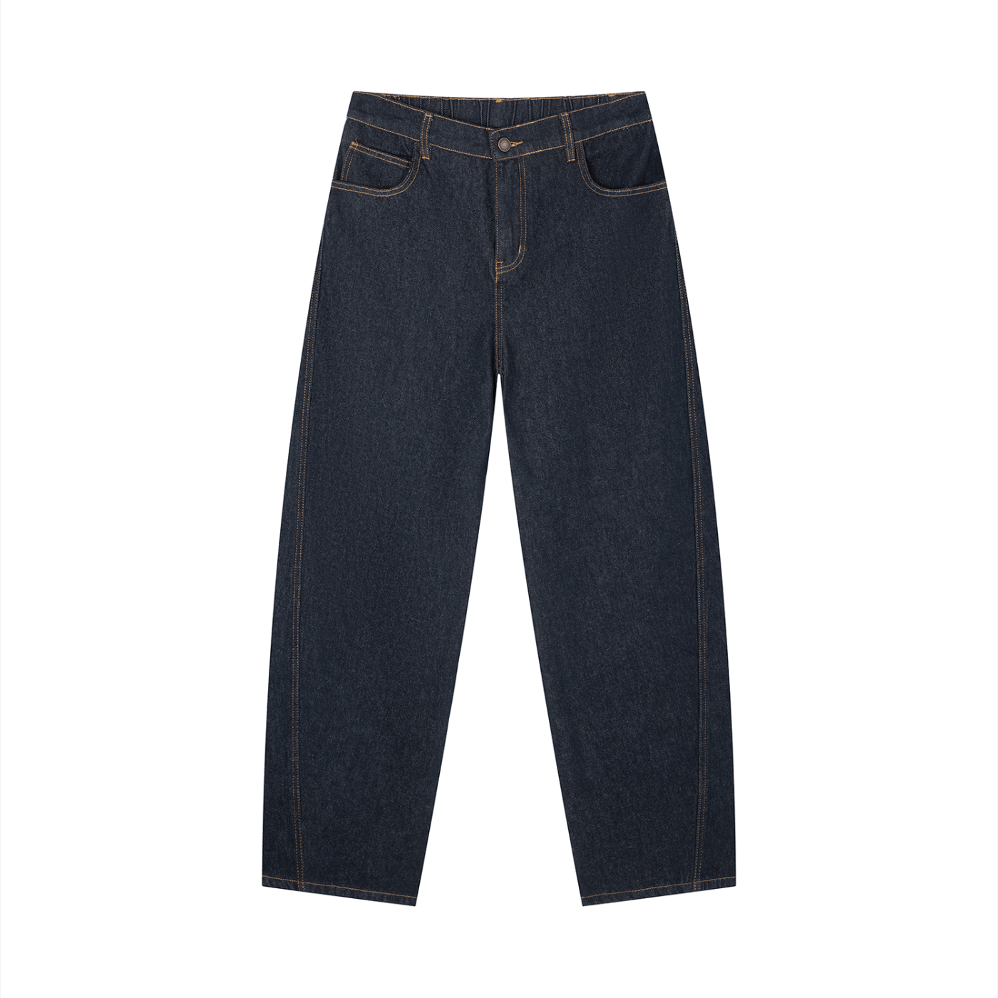 Men's Vintage Wash Barrel Leg Jeans – Relaxed Fit Premium Denim