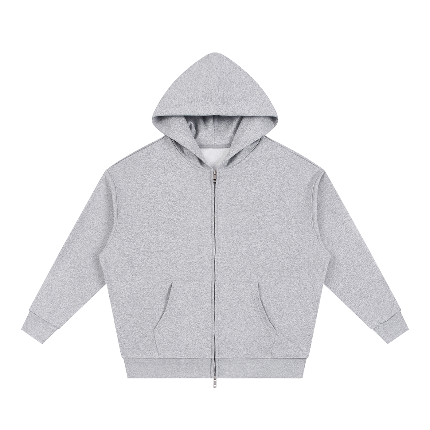 Unisex Loose Fit Full-Zip Hoodie – Premium Casual Streetwear Sweatshirt