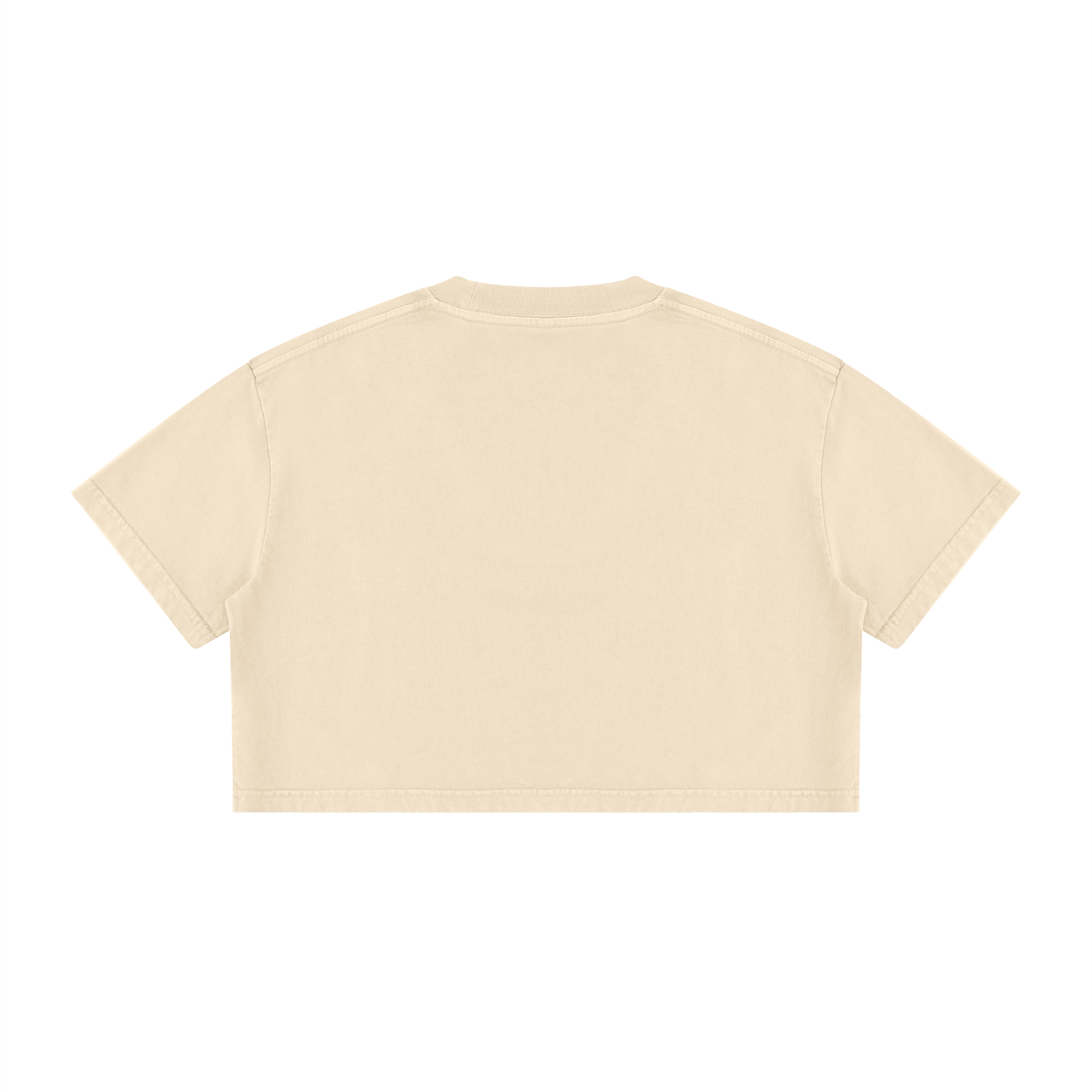 Women's Mineral Wash Cotton Crop T-Shirt – Vintage Oversized Cropped Streetwear Tee