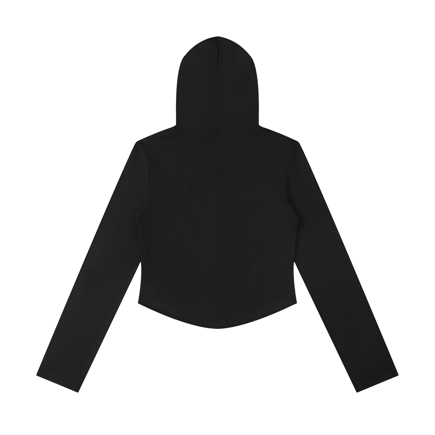 Women's Slim Cropped Full-Zip Hoodie – Fitted Athleisure Sweatshirt