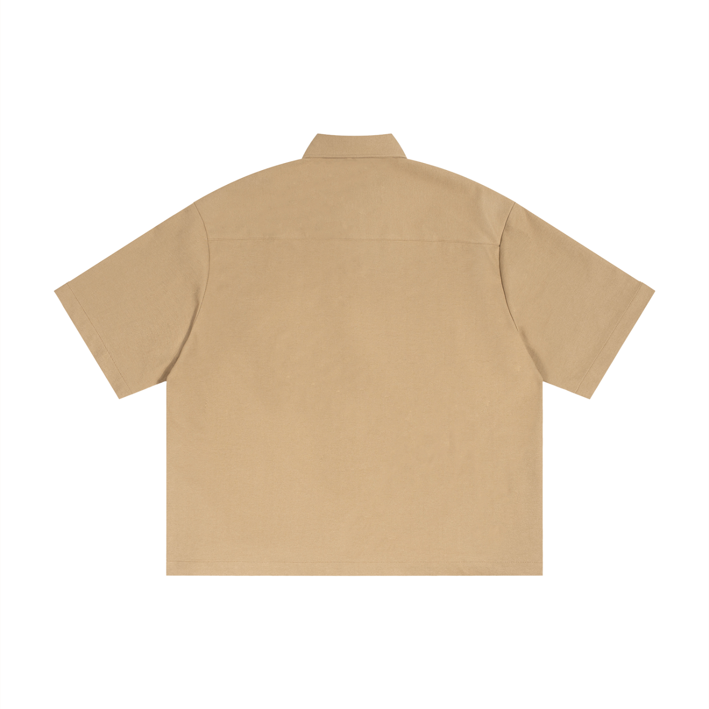 Unisex Heavyweight Boxy Short Sleeve Shirt – Oversized Premium Streetwear Button-Up
