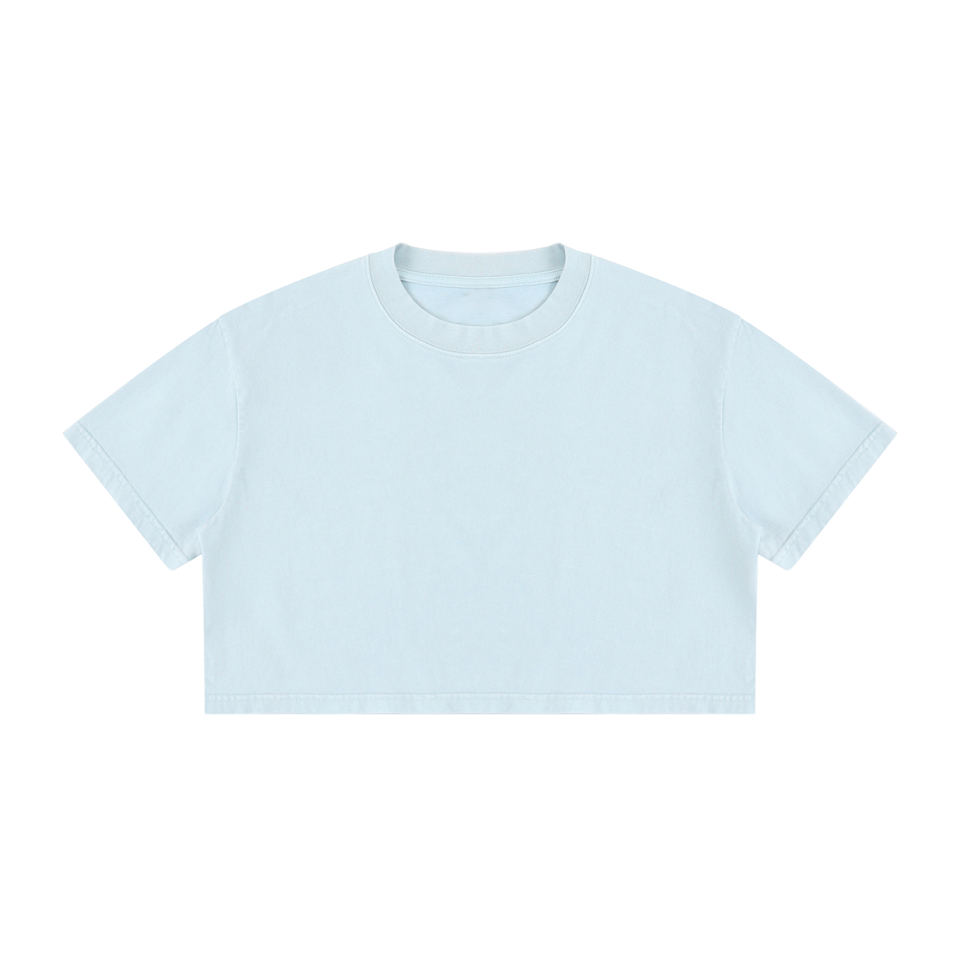 Women's Mineral Wash Cotton Crop T-Shirt – Vintage Oversized Cropped Streetwear Tee