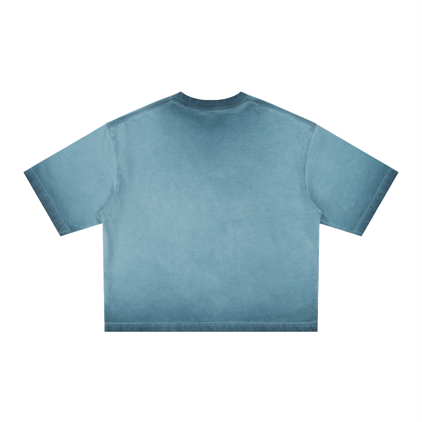 Unisex Reverse Dyed Boxy T-Shirt – Oversized Vintage Washed Streetwear Tee