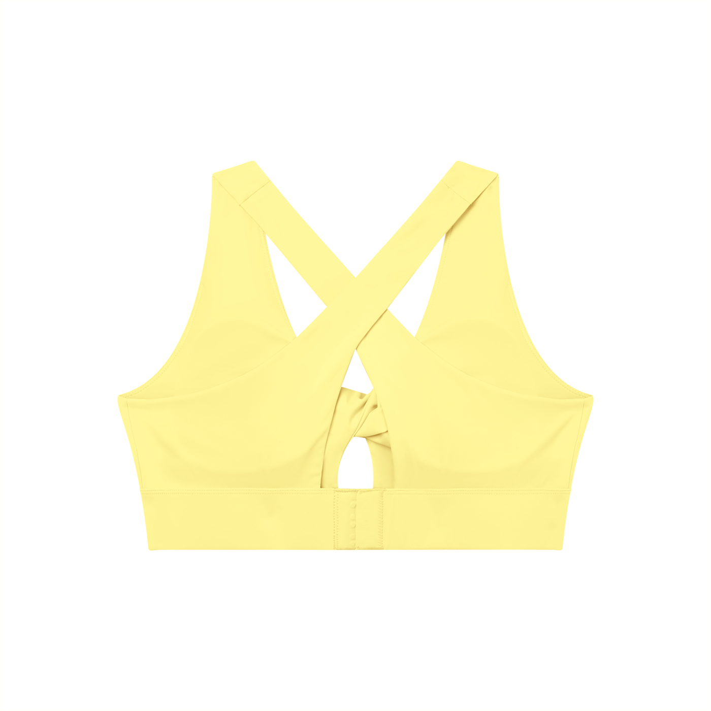 Women's Twist Front V-Neck Sports Bra – Seamless Medium Support Activewear Bra