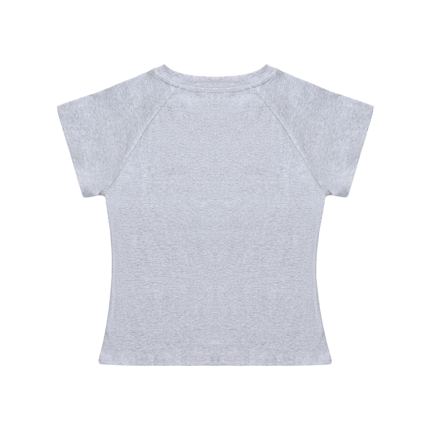 Solid Color Raglan Sleeve Crop Top