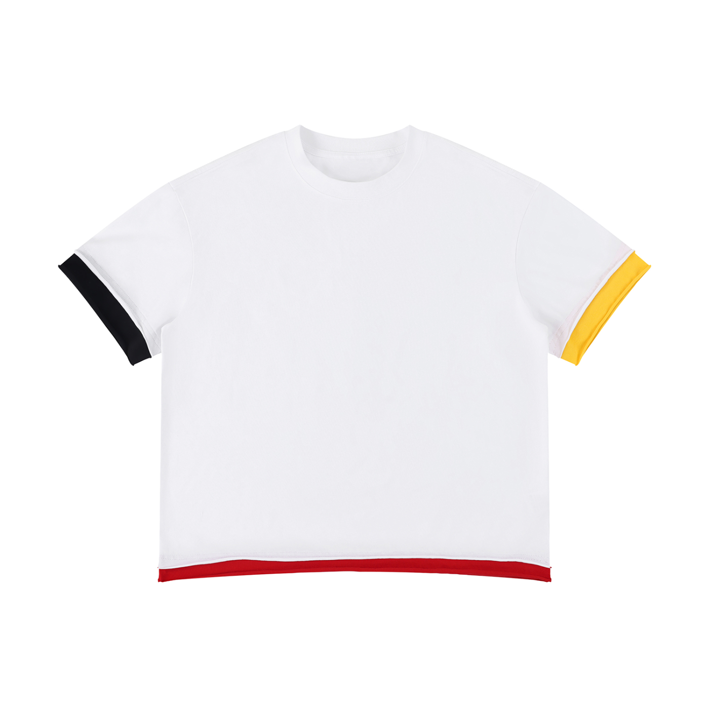 Unisex Boxy Color Block T-Shirt – Oversized Premium Streetwear Tee