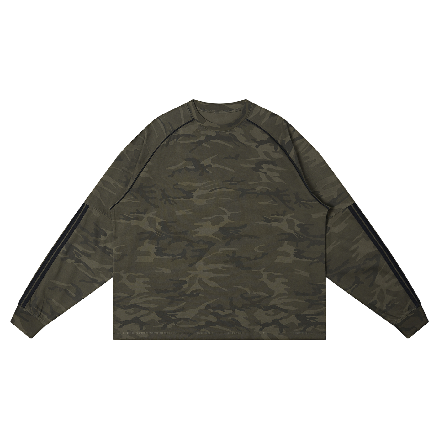 Unisex Camo Loose Long Sleeve T-Shirt – Oversized Streetwear Tee
