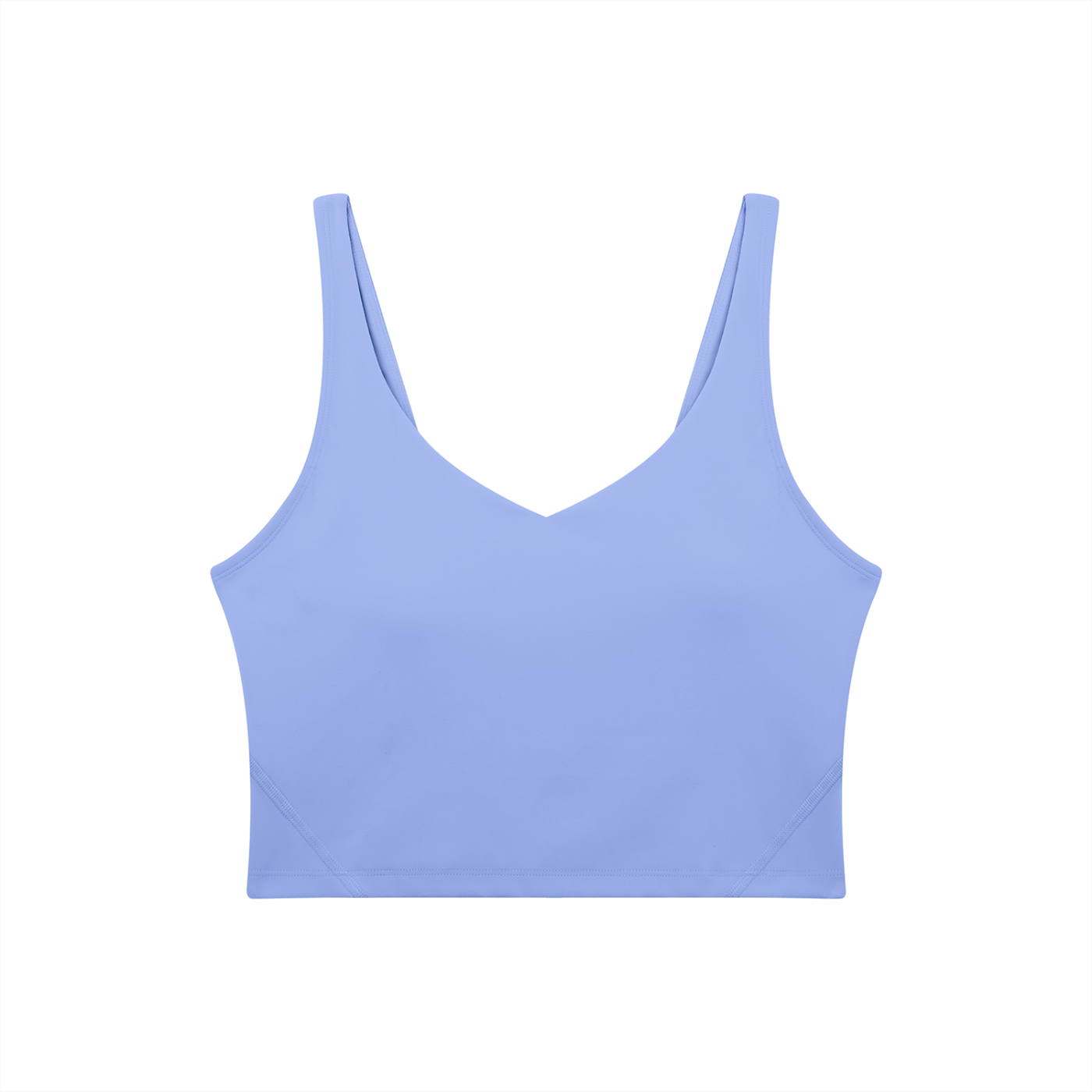 Women's V-Neck Yoga Sports Bra – Seamless Medium Support Workout & Activewear Bra