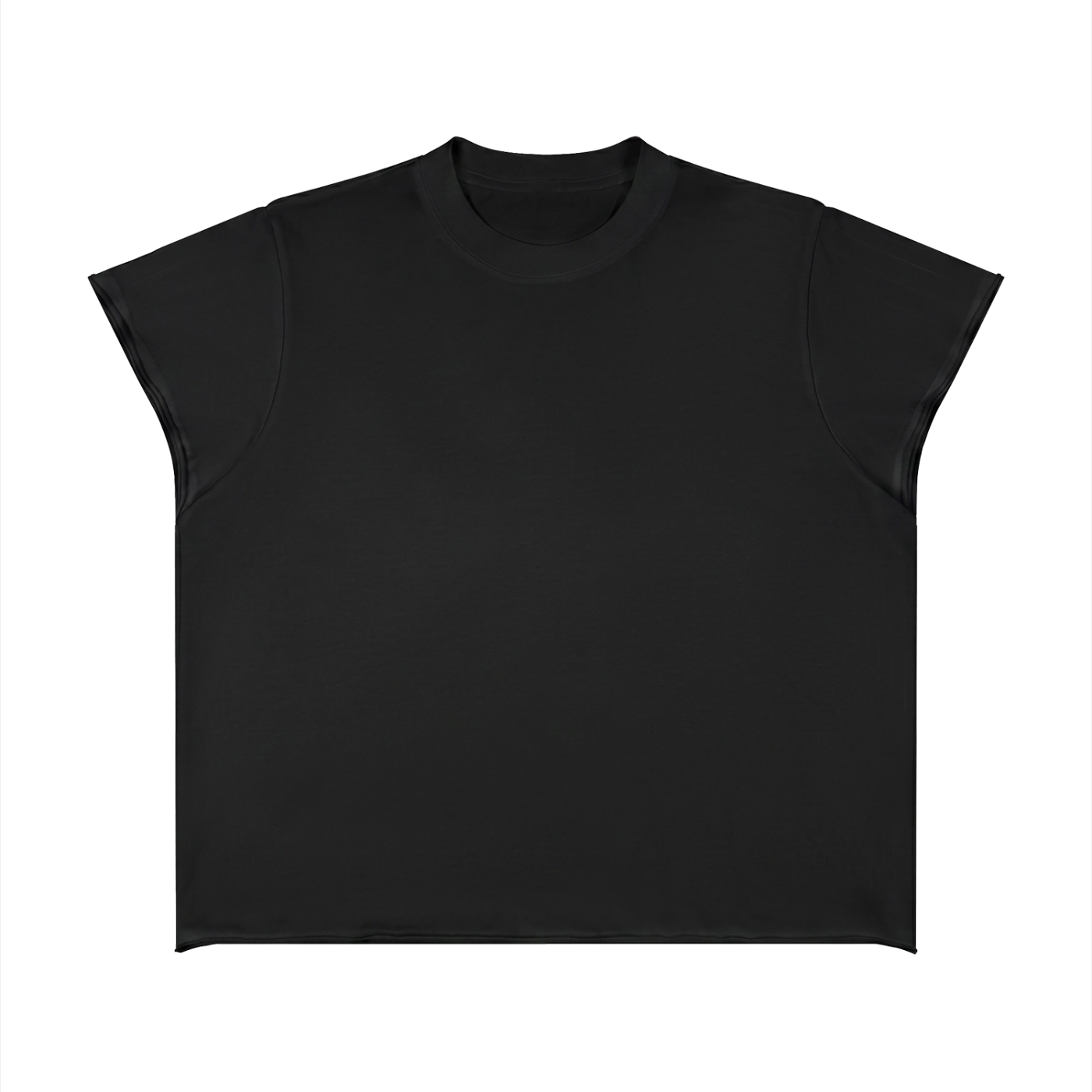 Unisex Boxy Raw Edge T-Shirt – Oversized Heavyweight Vintage Streetwear Tee