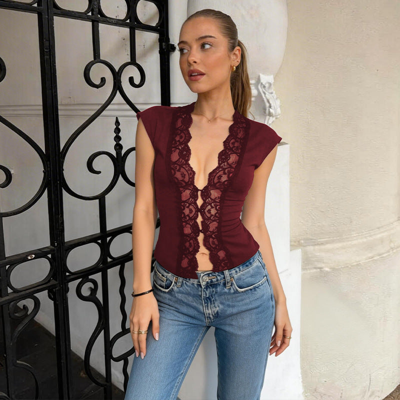 Fashionable Buttoned Waist-Slimming Sleeveless Vest For Women