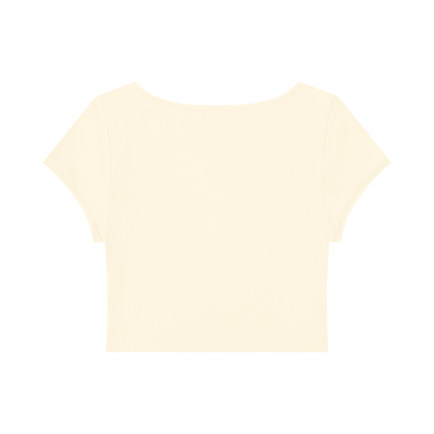 Women's Slim Cap Sleeve Crop T-Shirt – Fitted Everyday Essential Top