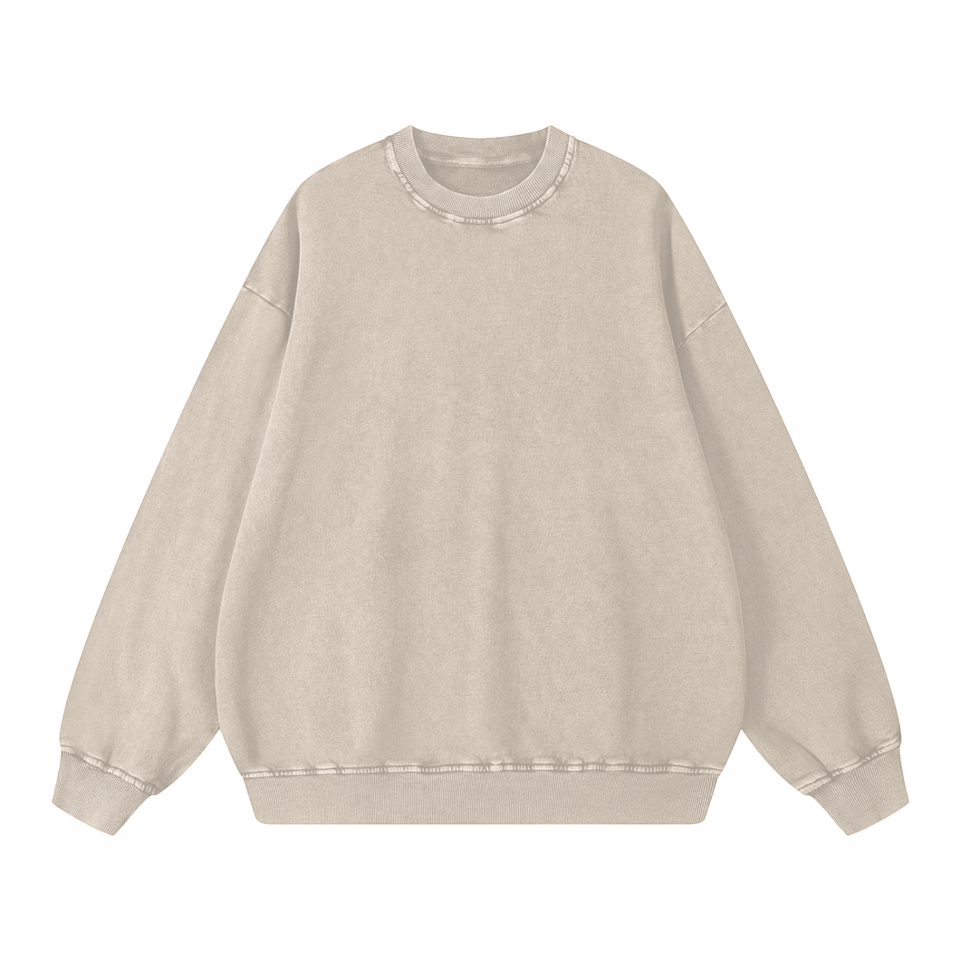 Snow Washed Oversized Sweatshirt – Premium Unisex Heavyweight Streetwear Pullover