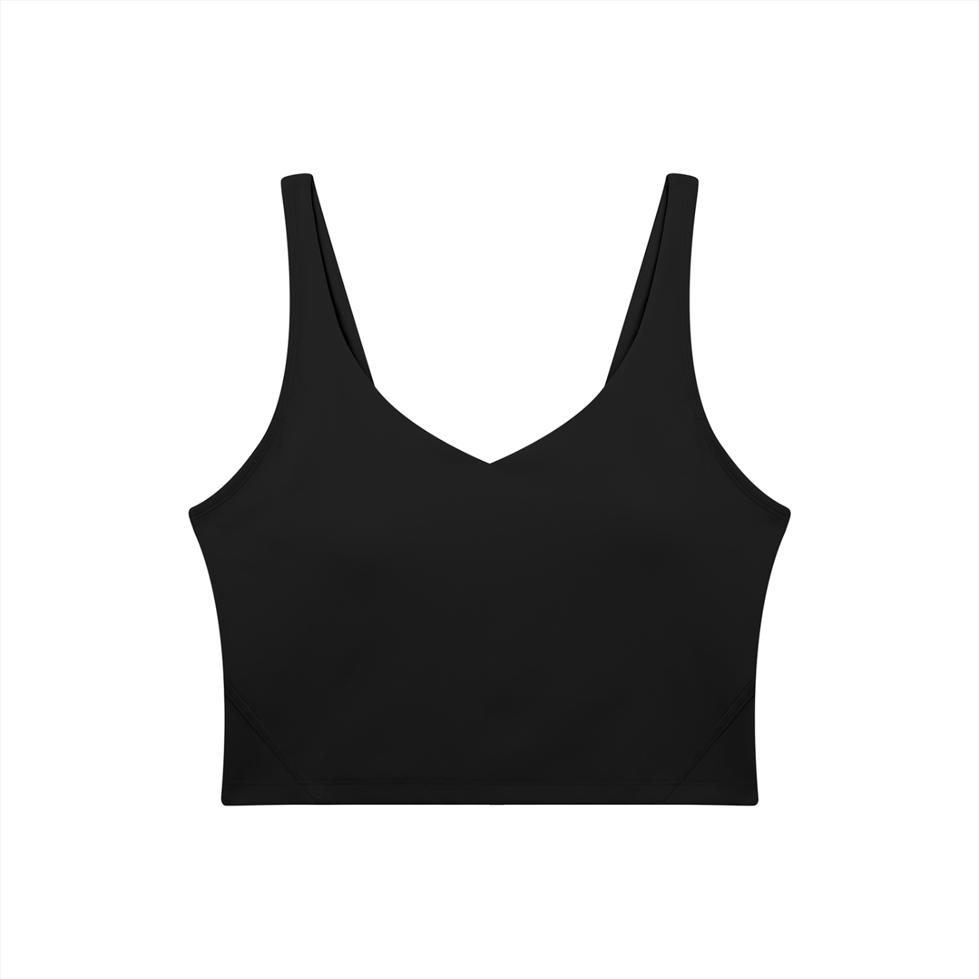 Women's V-Neck Yoga Sports Bra – Seamless Medium Support Workout & Activewear Bra