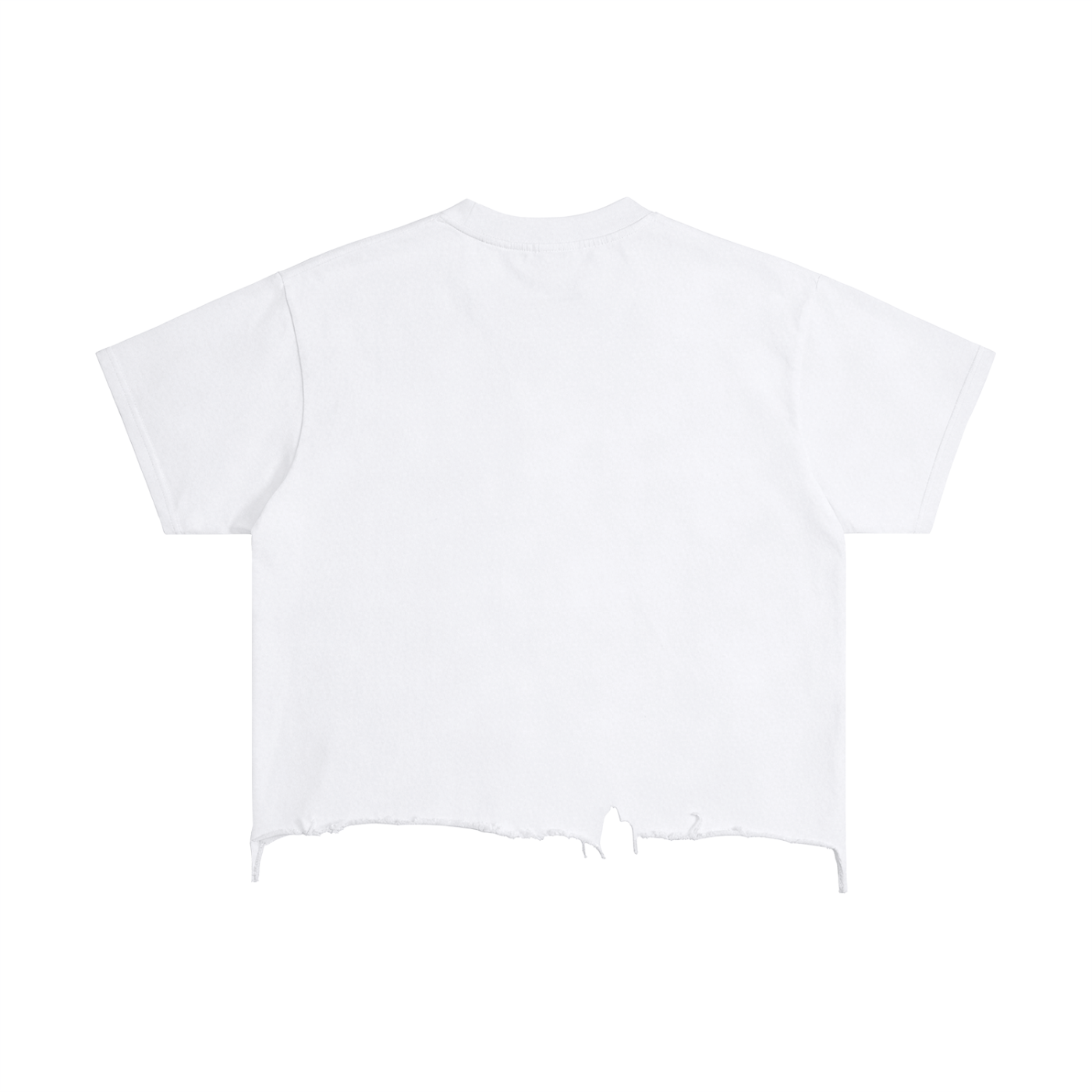 Unisex Vintage Wash Distressed Hem T-Shirt – Oversized Boxy Retro Streetwear Tee