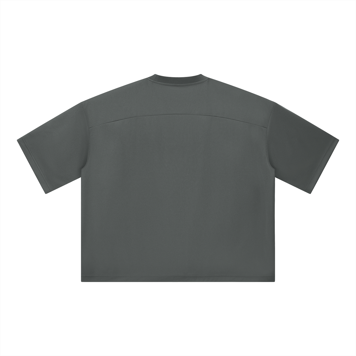 Unisex Boxy Mesh Crewneck T-Shirt – Oversized Breathable Streetwear Tee