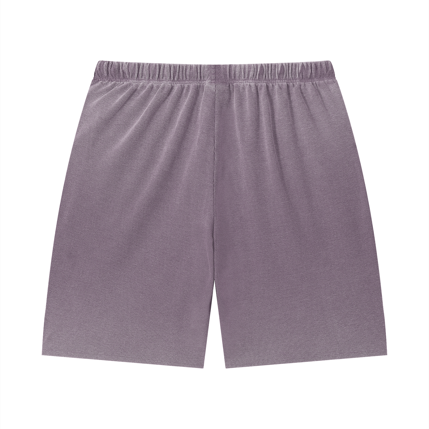 Unisex Vintage Wash Sunfade Waffle Raw Hem Shorts – Oversized Retro Streetwear Shorts