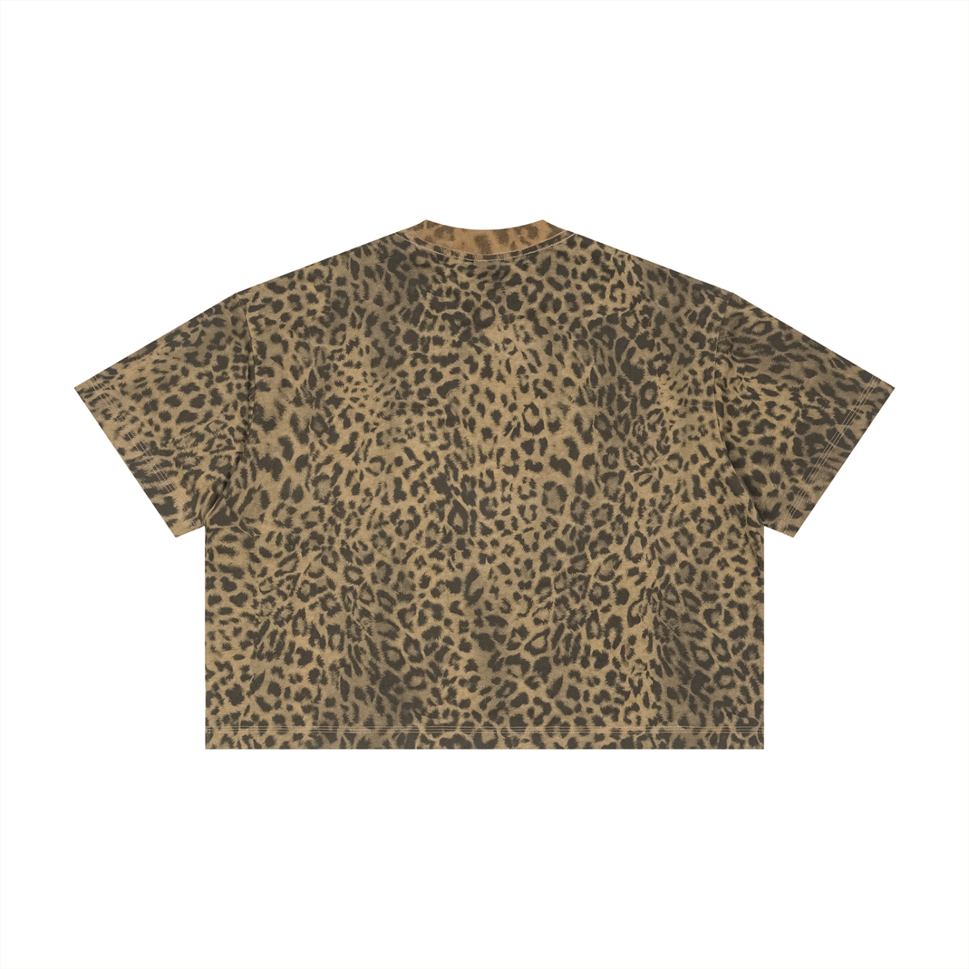 Unisex Leopard Print Boxy T-Shirt – Oversized Premium Streetwear Tee