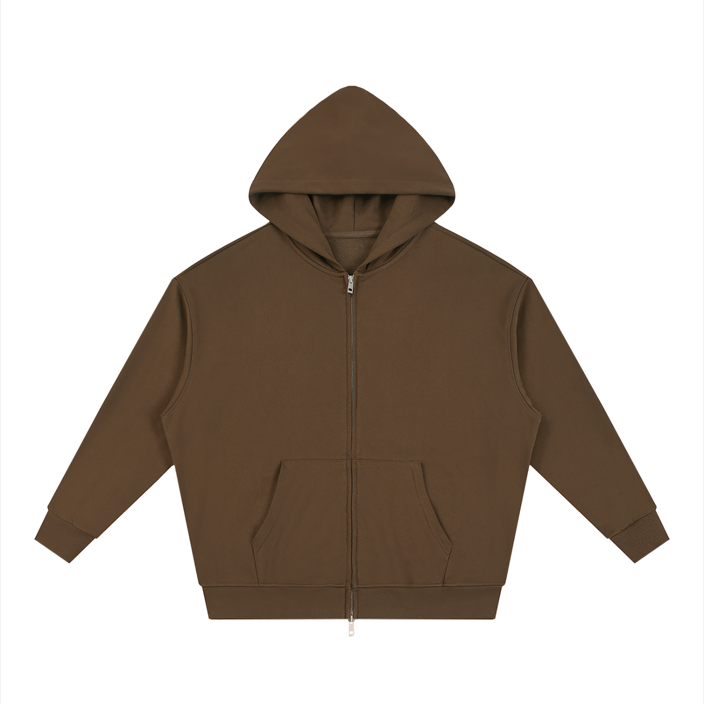 Unisex Loose Fit Full-Zip Hoodie – Premium Casual Streetwear Sweatshirt