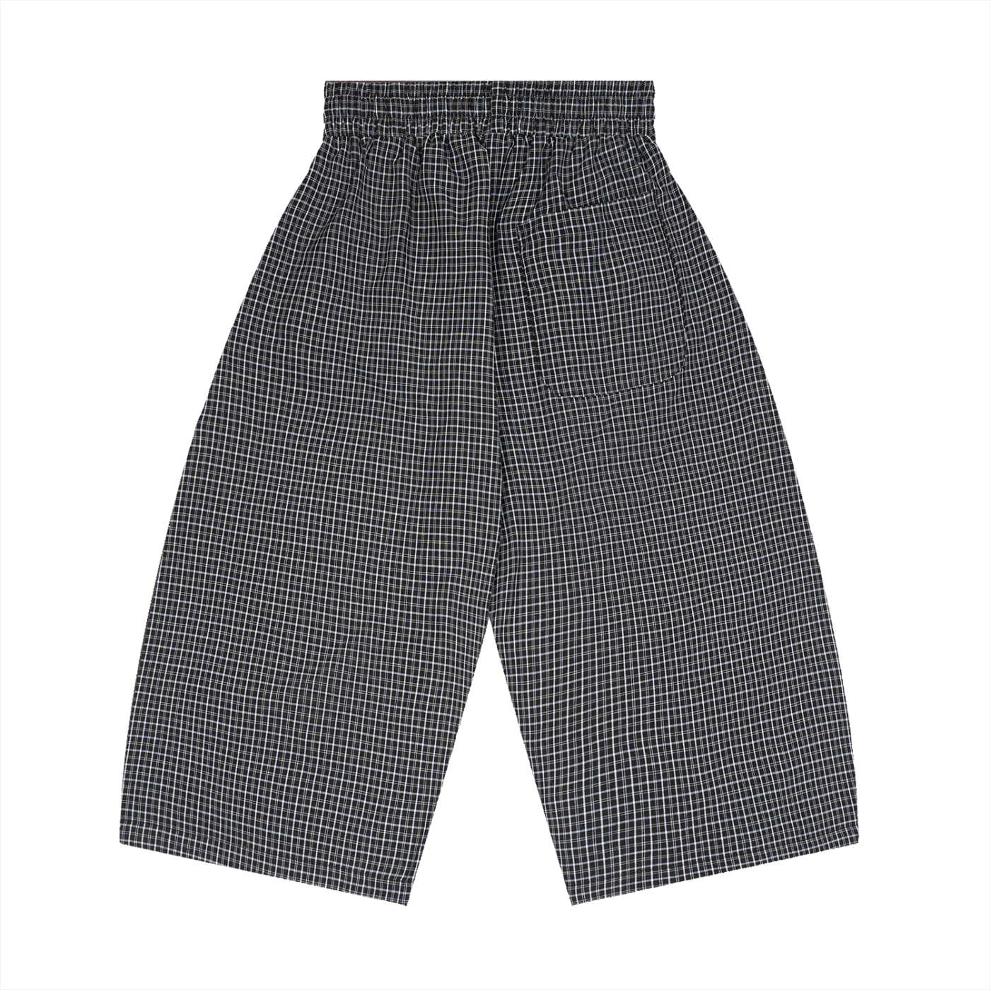 Unisex Plaid Loose Capri Shorts – Relaxed Streetwear Drawstring Shorts