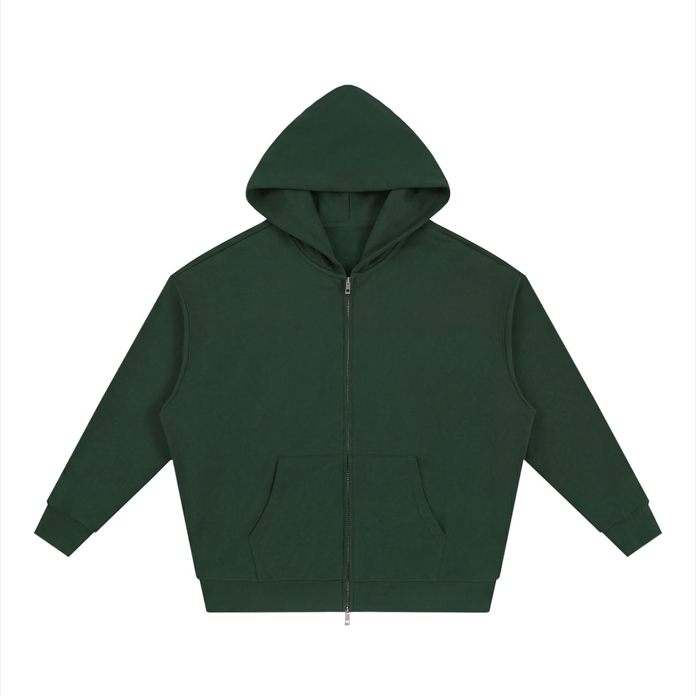 Unisex Loose Fit Full-Zip Hoodie – Premium Casual Streetwear Sweatshirt