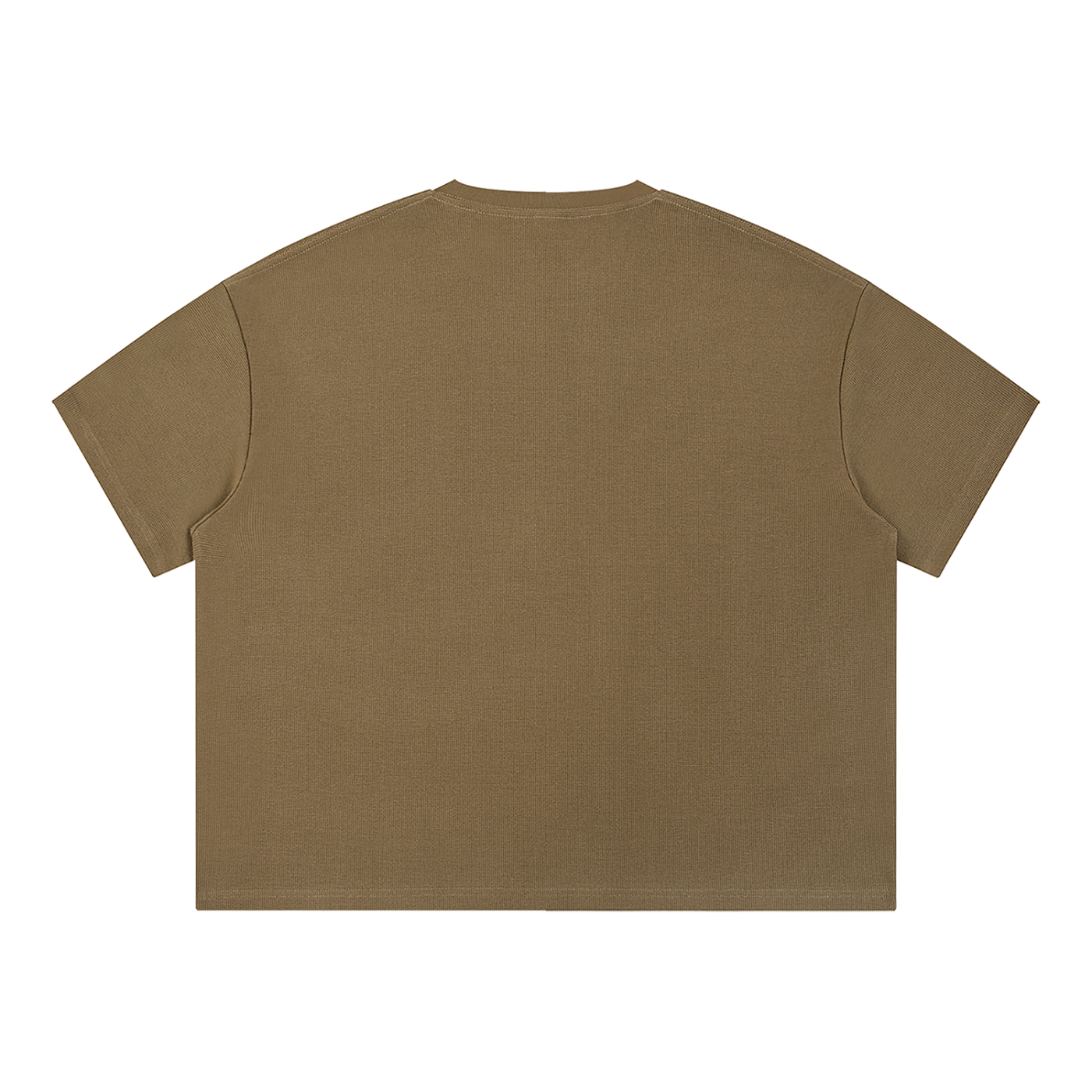 Unisex Waffle Boxy T-Shirt – Oversized Textured Streetwear Tee
