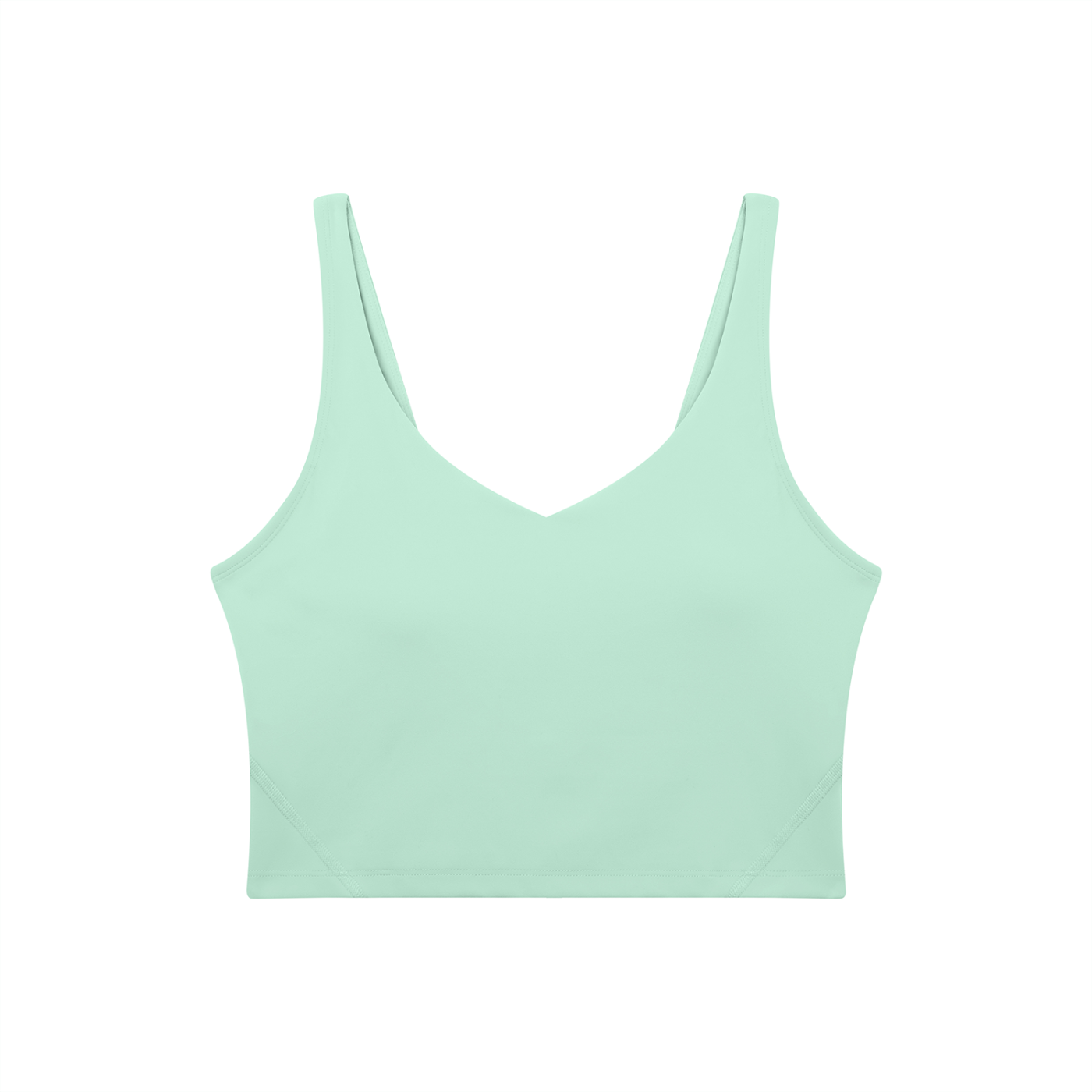 Women's V-Neck Yoga Sports Bra – Seamless Medium Support Workout & Activewear Bra