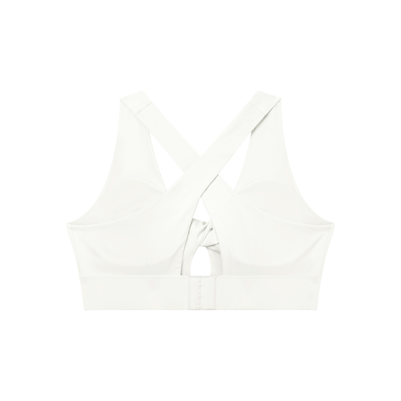 Women's Twist Front V-Neck Sports Bra – Seamless Medium Support Activewear Bra