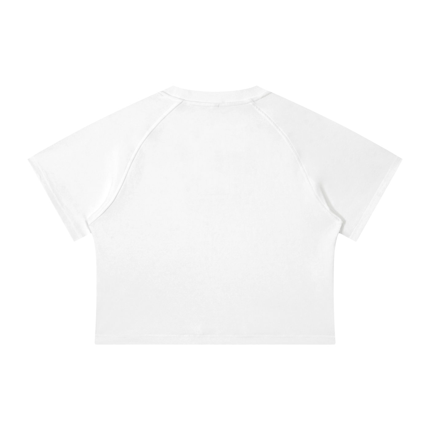 Women's Mineral Wash Raglan Crop T-Shirt – Vintage Slim Fit Streetwear Tee