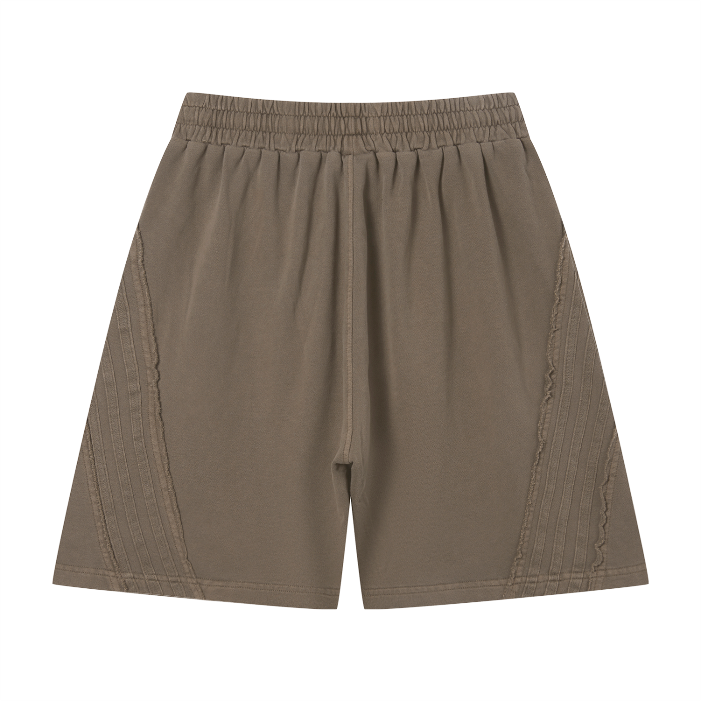 Unisex Vintage Wash Raw Edge Shorts – Oversized Streetwear Sweat Shorts