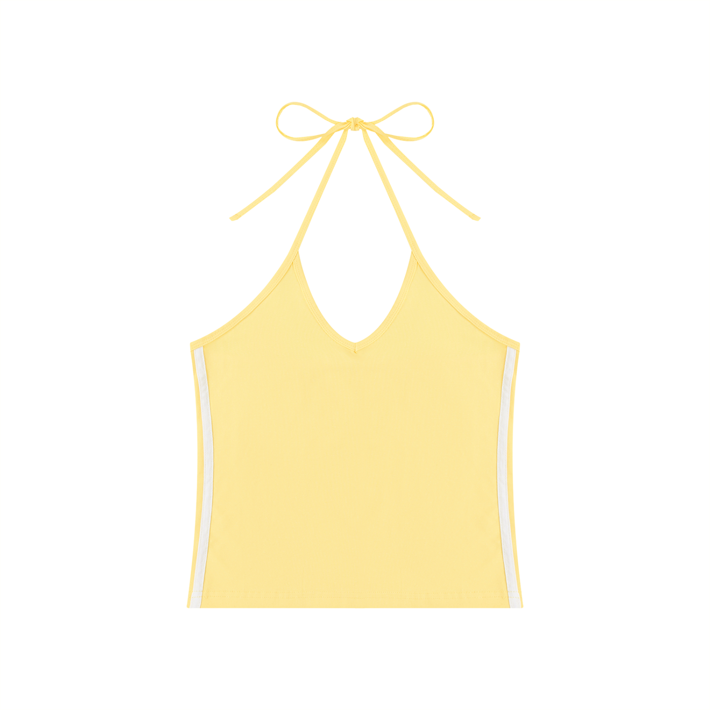 Women's Color Block Halter Crop Tank Top – Sleeveless Summer Essential