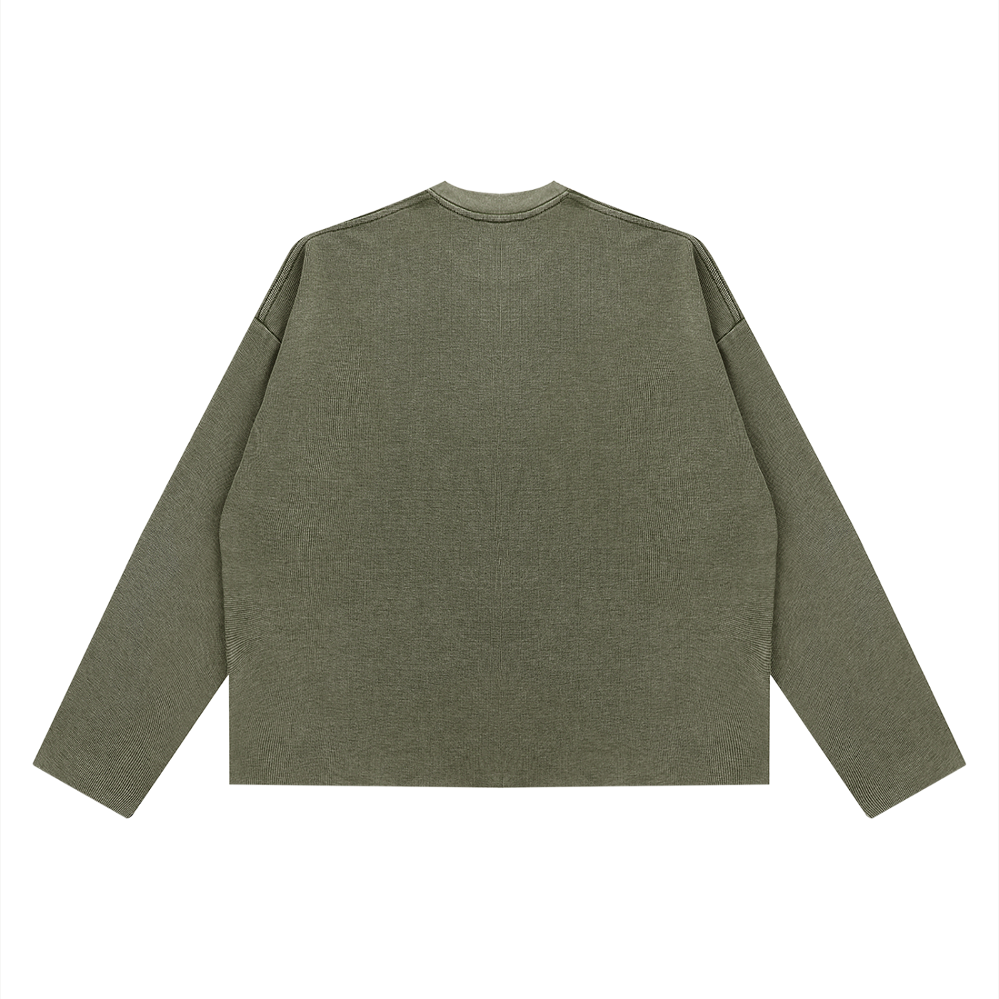 Unisex Vintage Wash Boxy Waffle Raw Edge T-Shirt – Oversized Premium Streetwear Tee