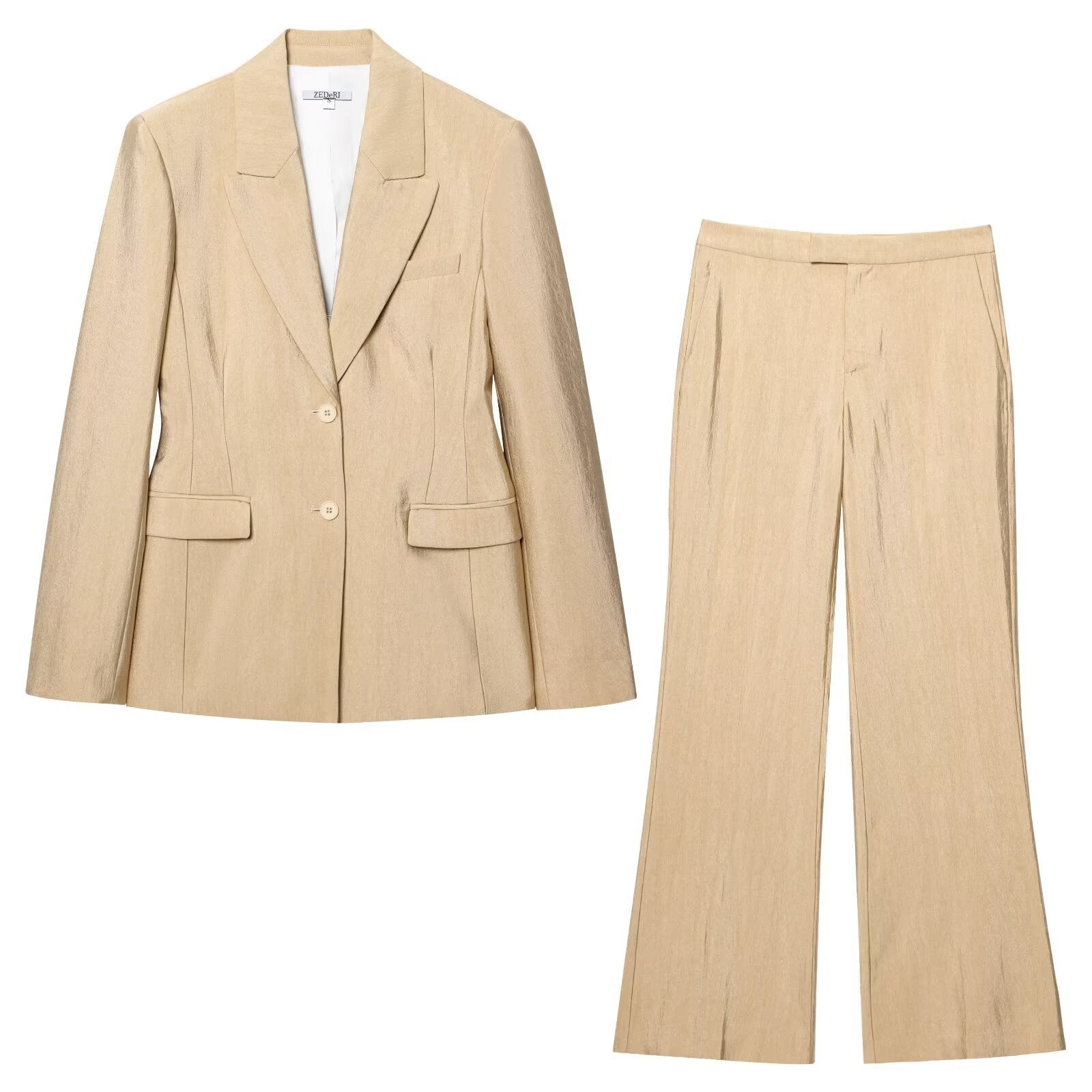 Two-piece Pants Set Casual Design Polyester