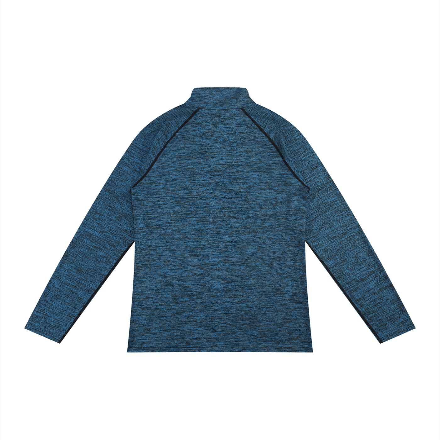 Men's Quarter-Zip Performance Long Sleeve T-Shirt – Lightweight Athletic Training Top