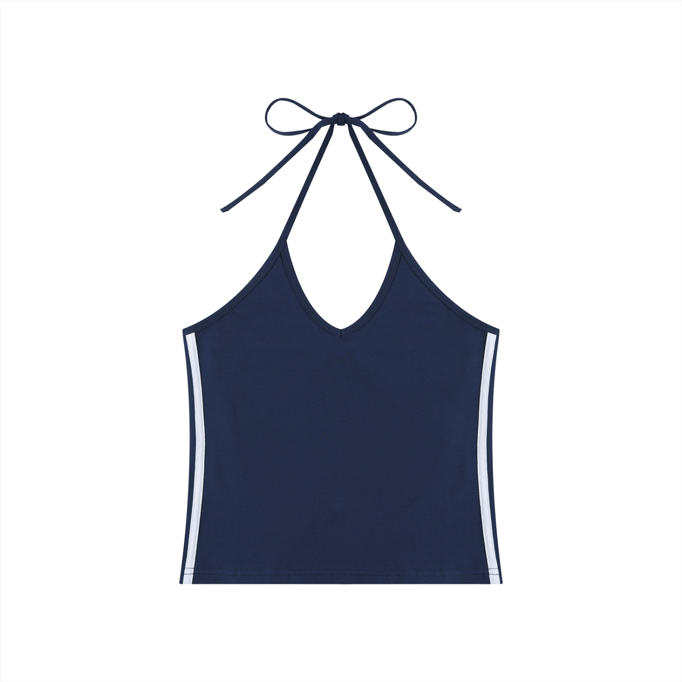 Women's Color Block Halter Crop Tank Top – Sleeveless Summer Essential