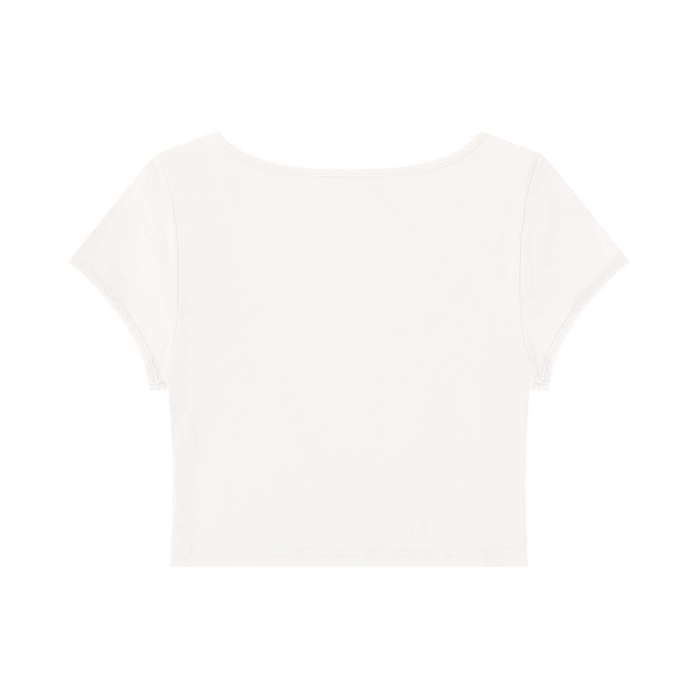 Women's Slim Cap Sleeve Crop T-Shirt – Fitted Everyday Essential Top