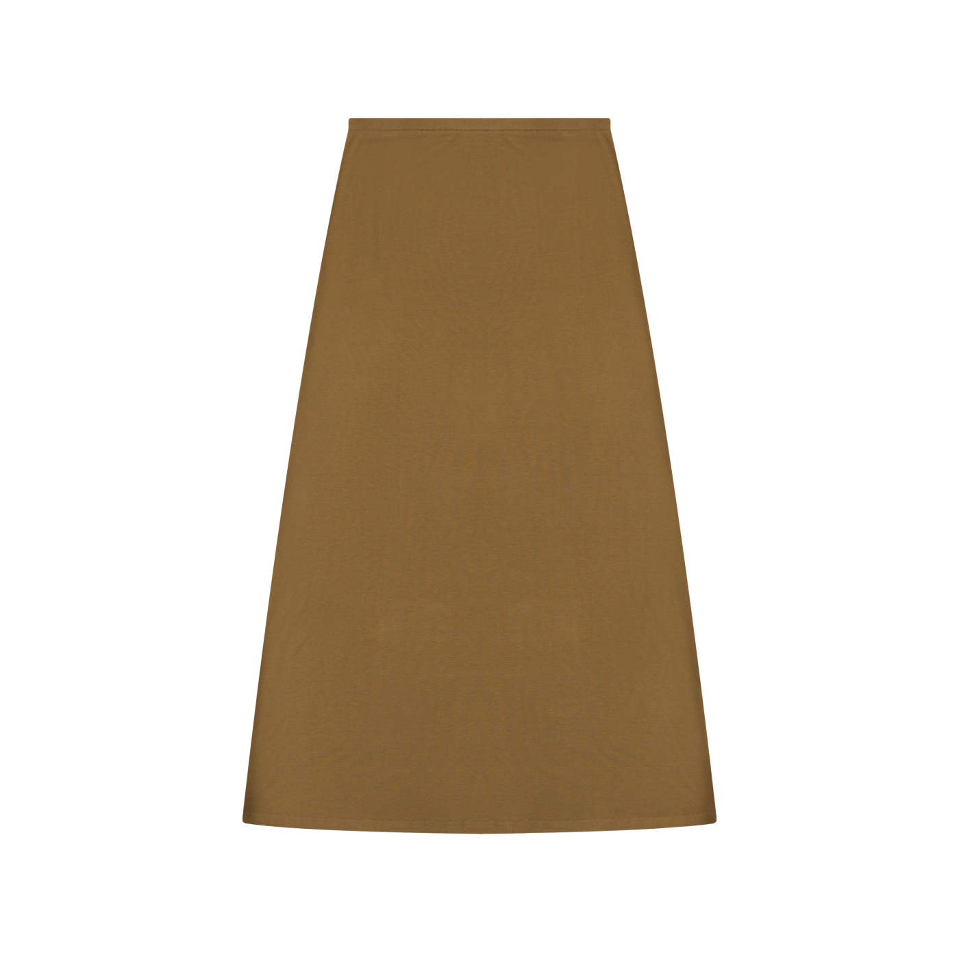Women's Solid Color Knit Maxi Skirt – High-Waisted Stretch Casual Skirt
