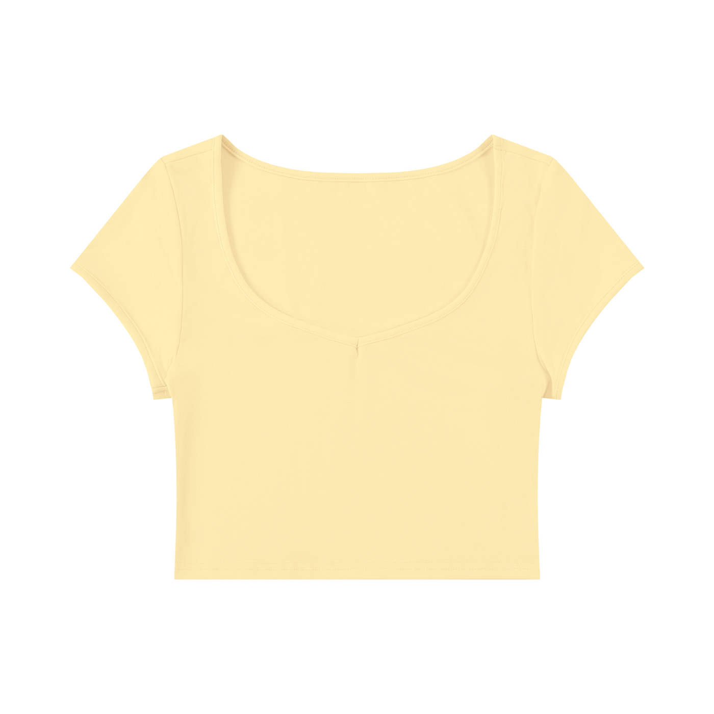 Women's Slim Cap Sleeve Crop T-Shirt – Fitted Everyday Essential Top