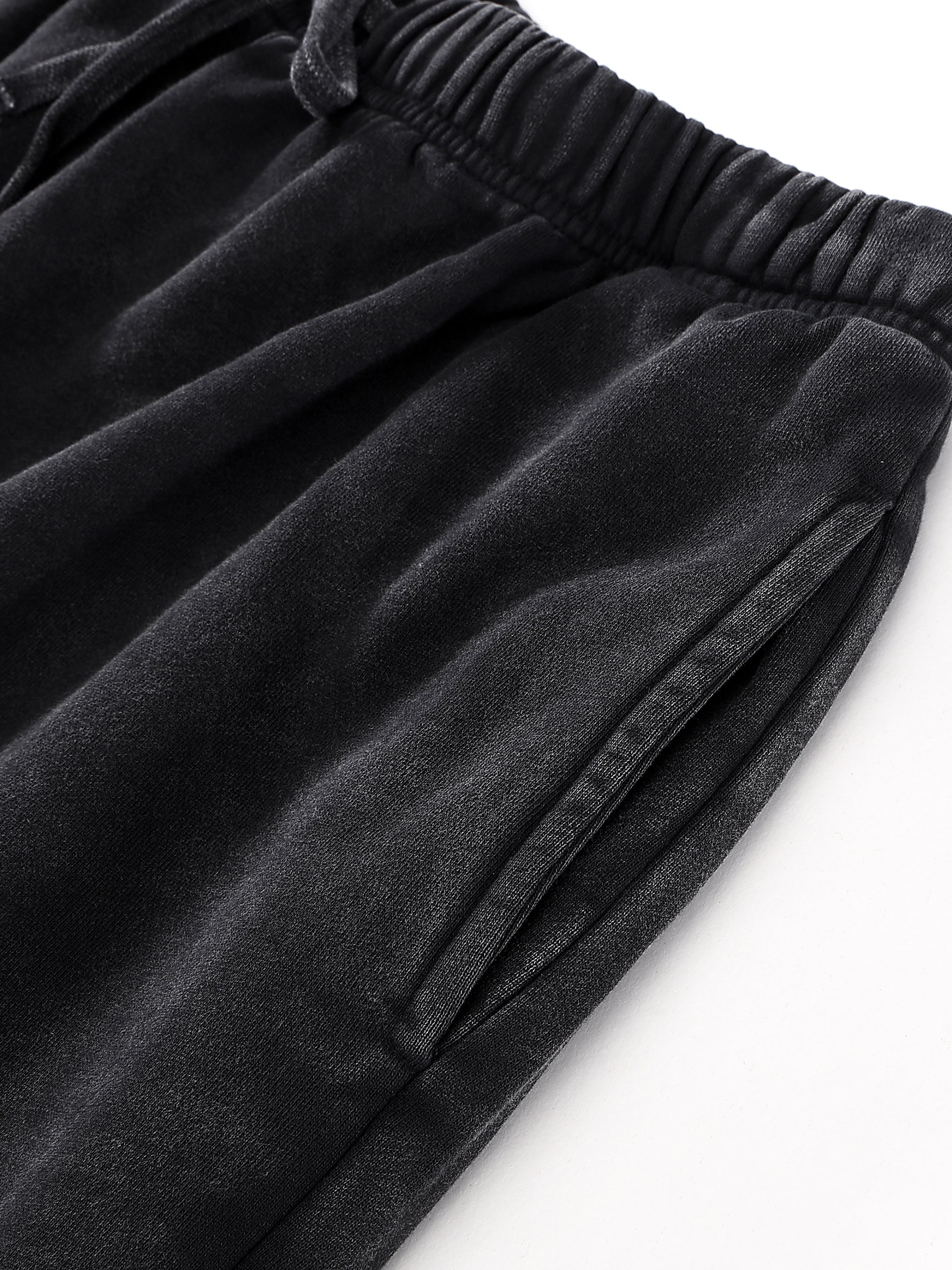 Snow Washed Raw Hem Shorts
