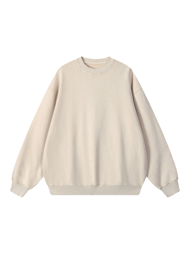Snow Washed Oversized Sweatshirt – Premium Unisex Heavyweight Streetwear Pullover