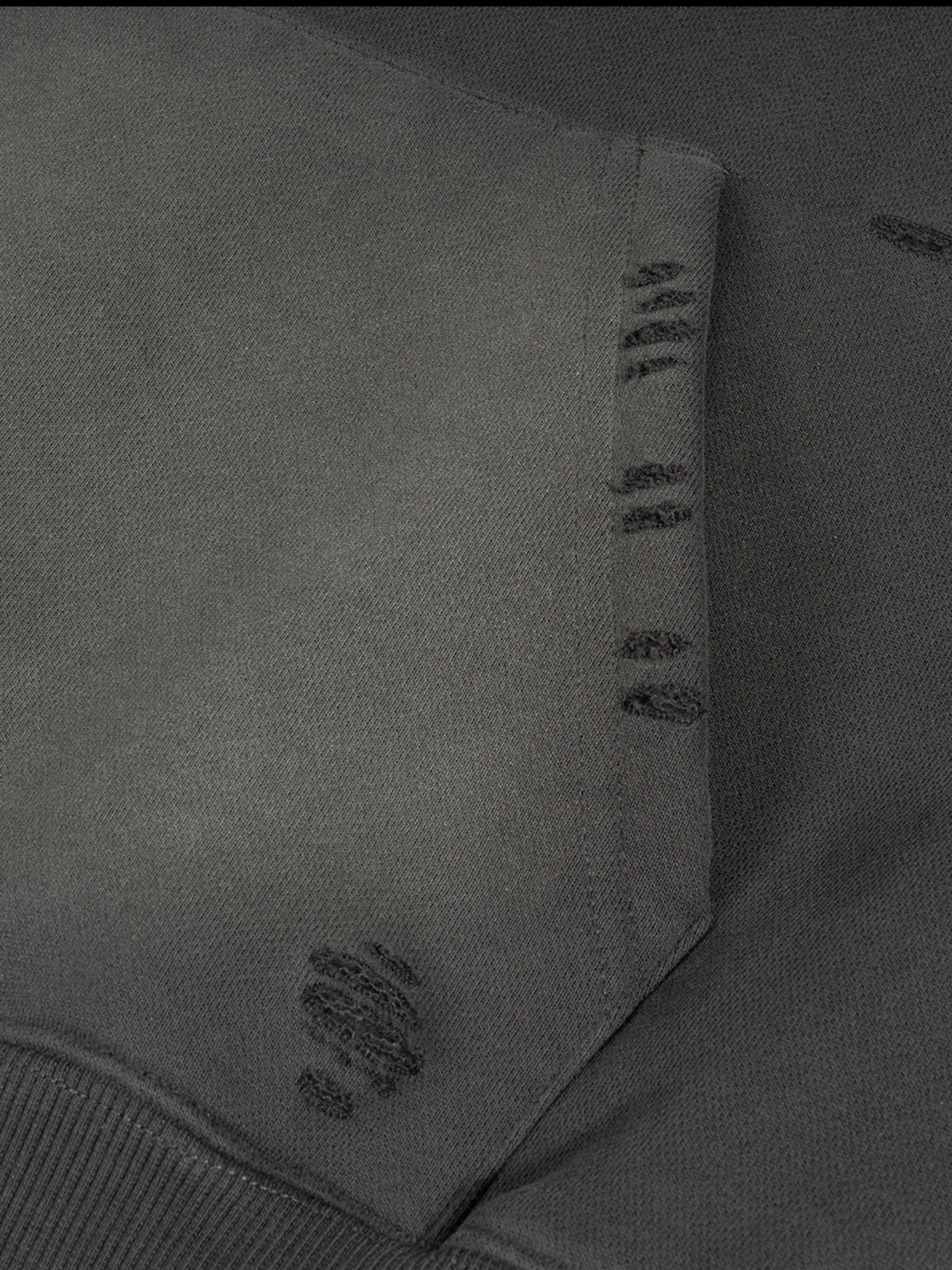 Frayed Sunfade Boxy Fleece Hoodie