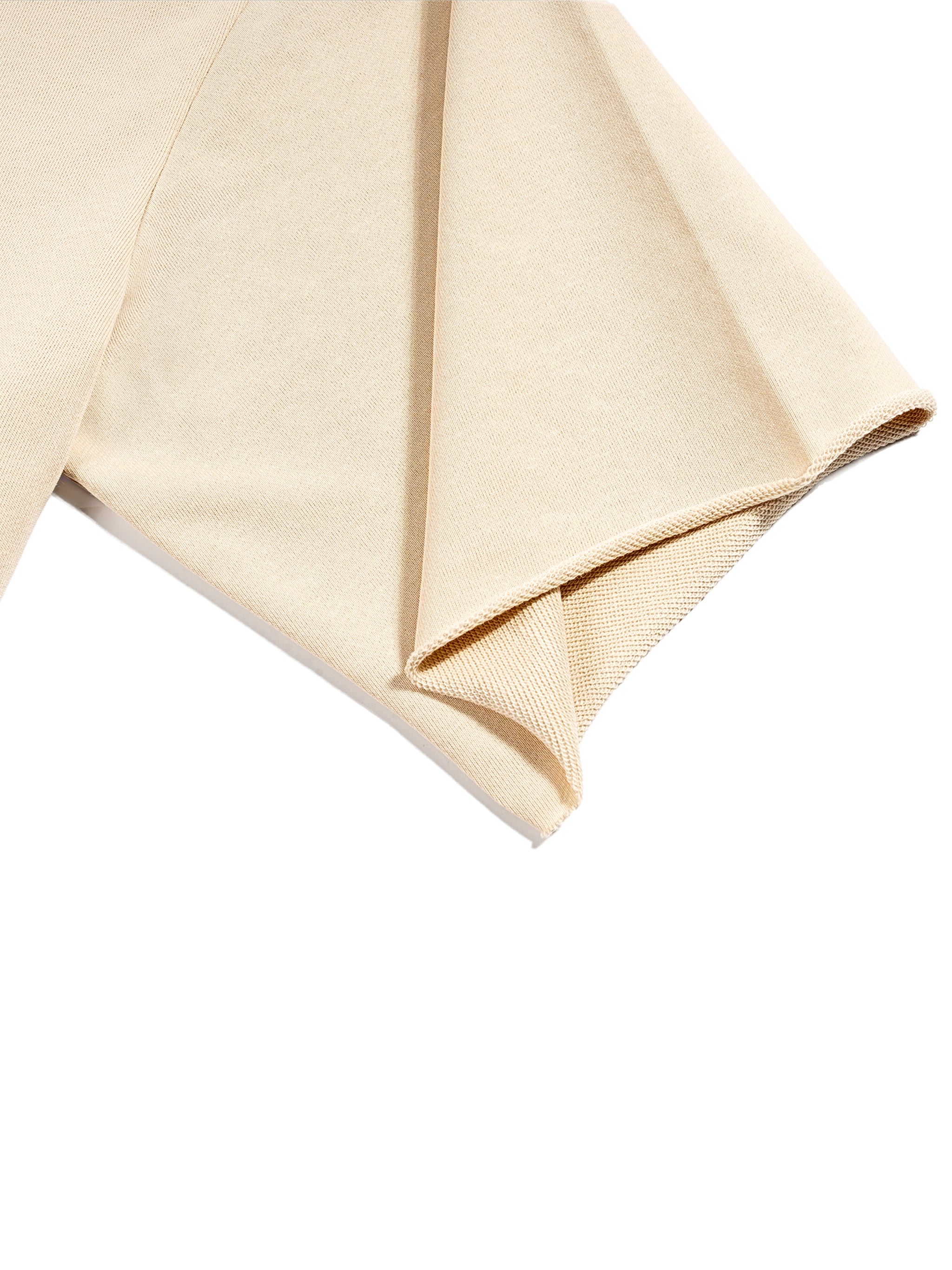 French Terry Raw Edge T-Shirt