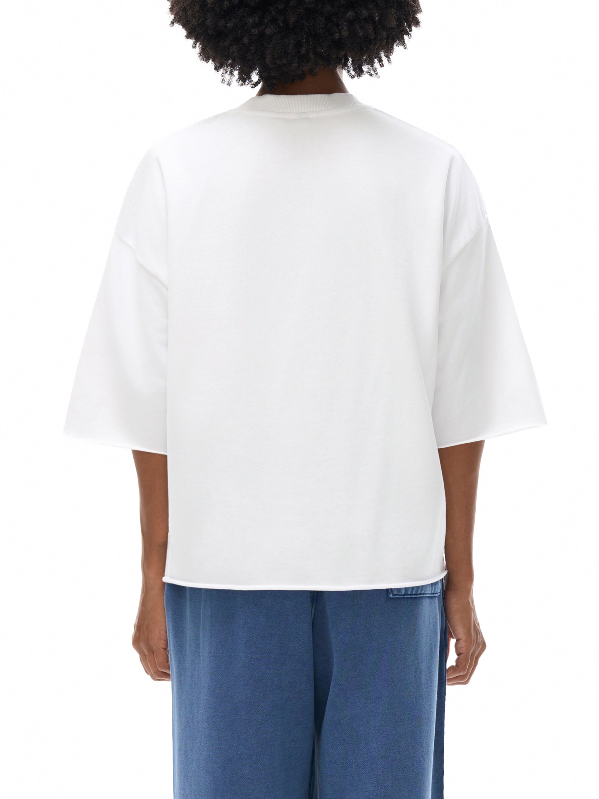 French Terry Raw Edge T-Shirt