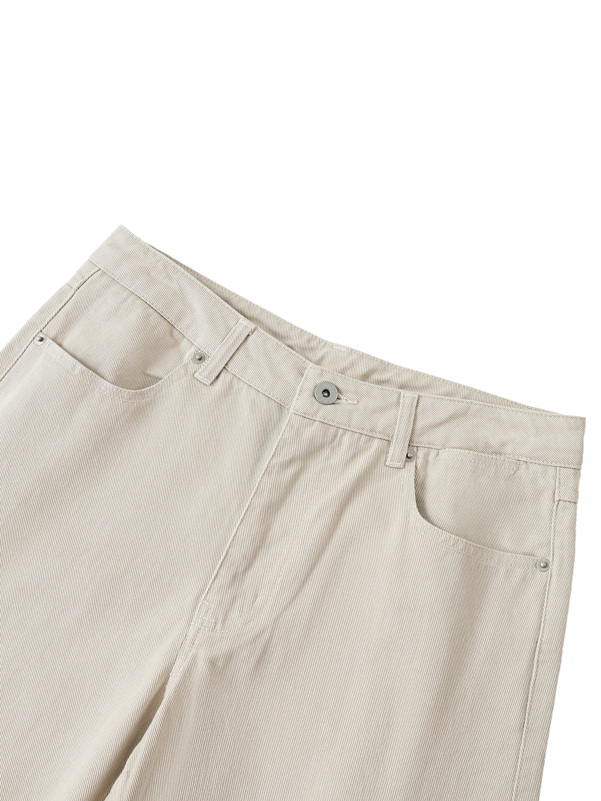 Heavyweight Cotton Straight-Fit Trousers
