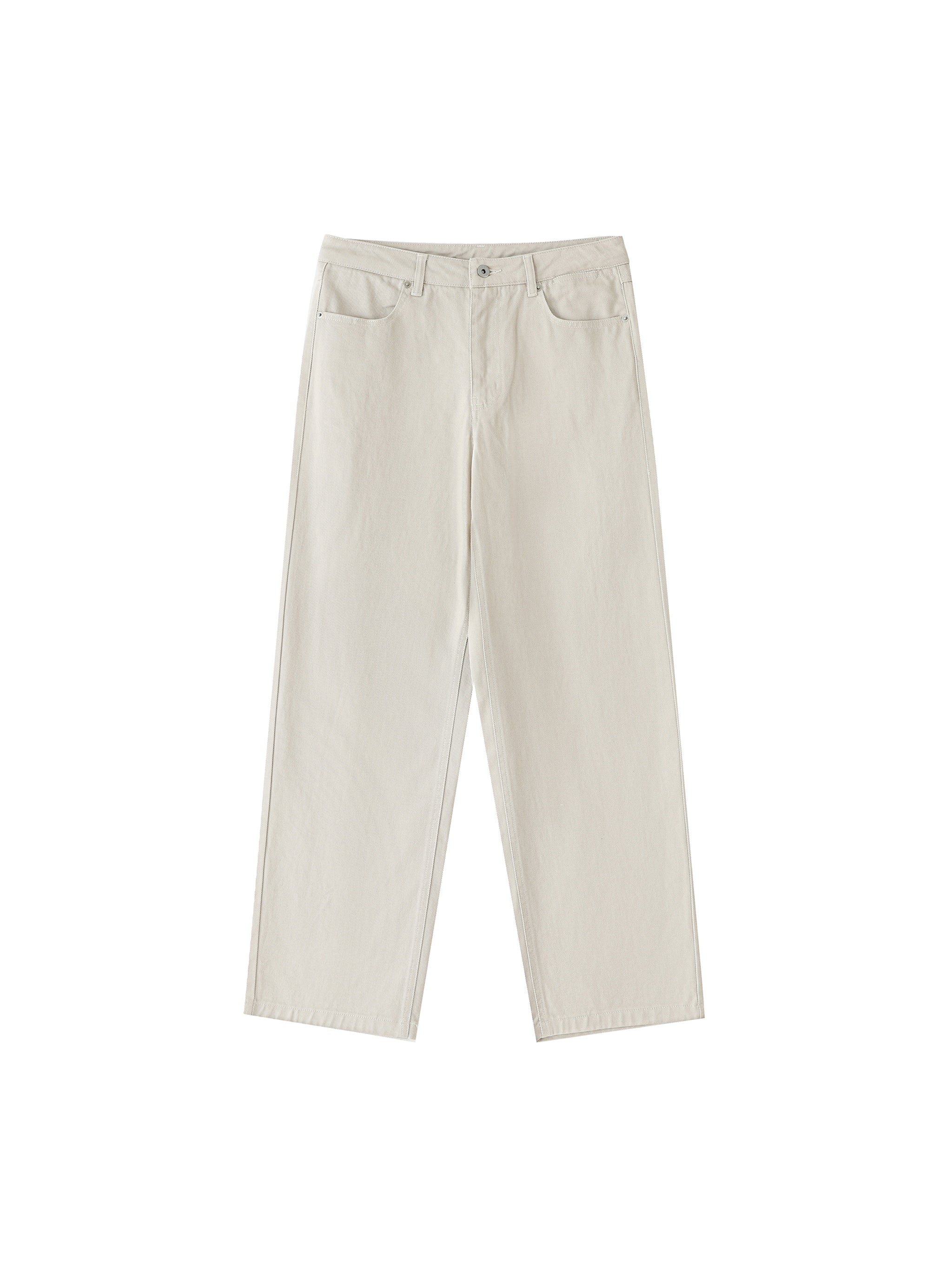 Heavyweight Cotton Straight-Fit Trousers