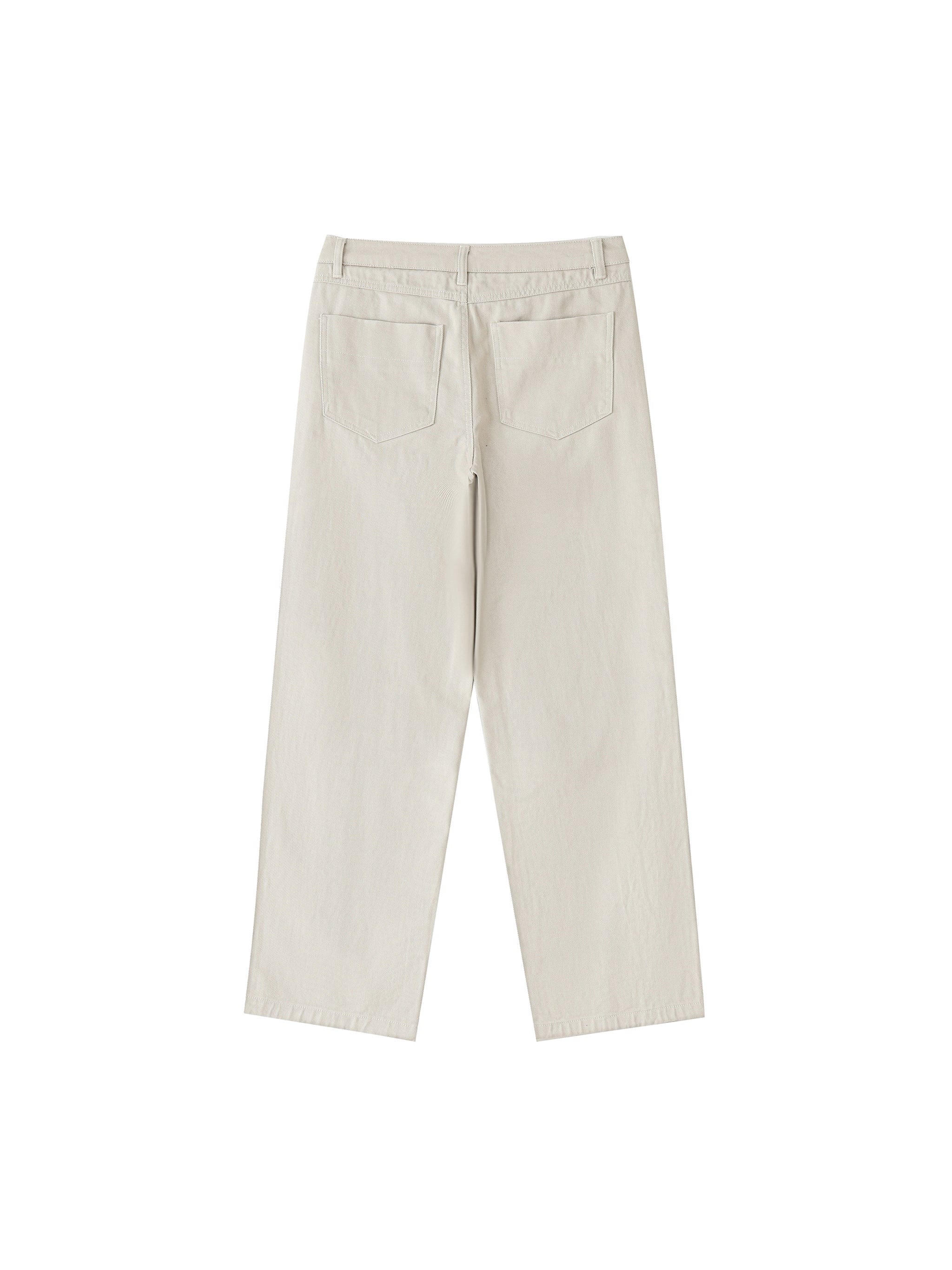 Heavyweight Cotton Straight-Fit Trousers