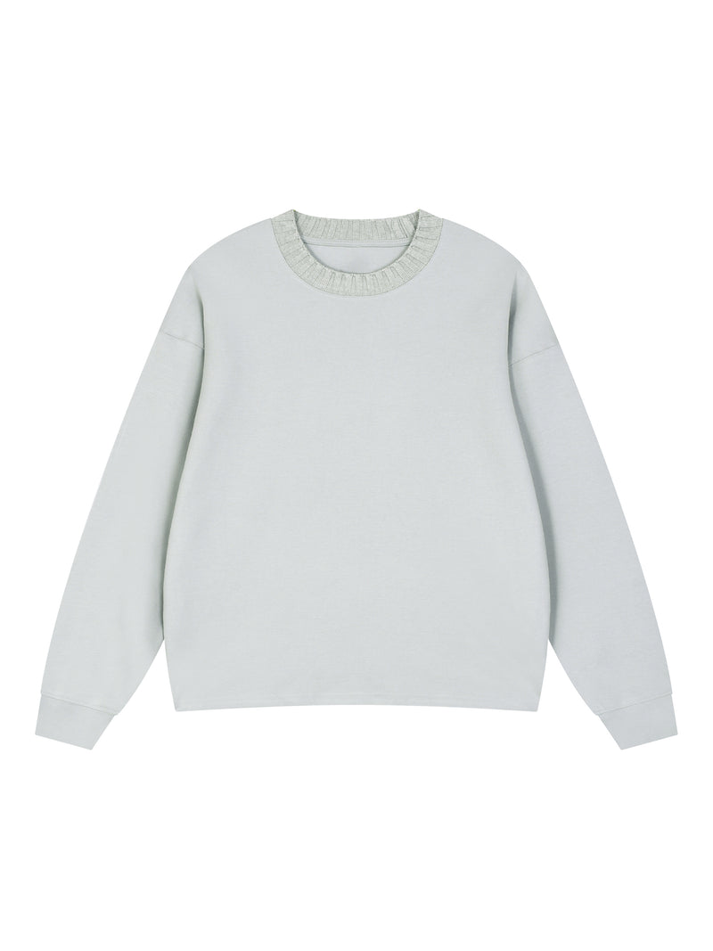 Knitted Round Neck Oversize Sweatshirt